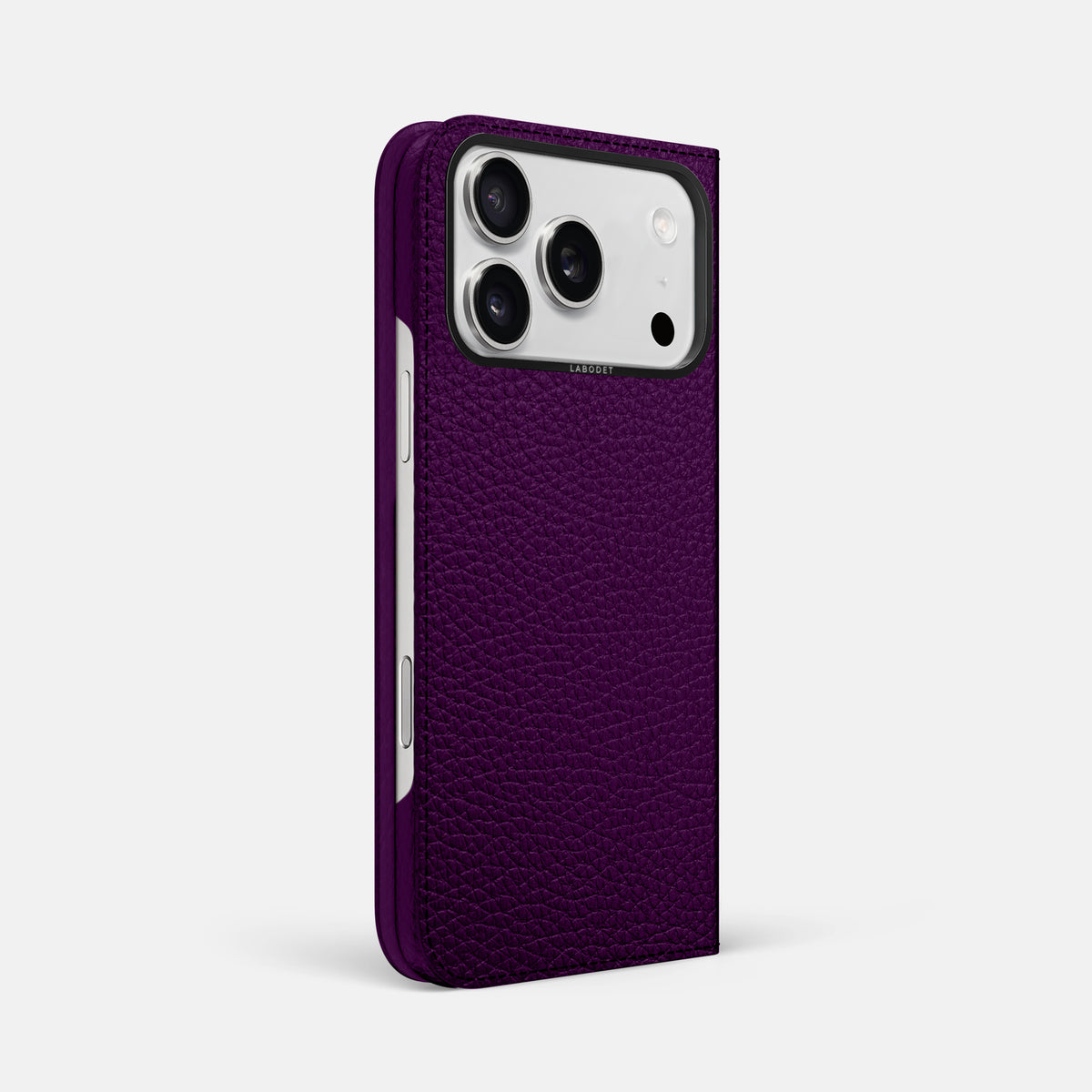 Folio Case For iPhone 17 Pro Max In Calf -1 | Violet-Black