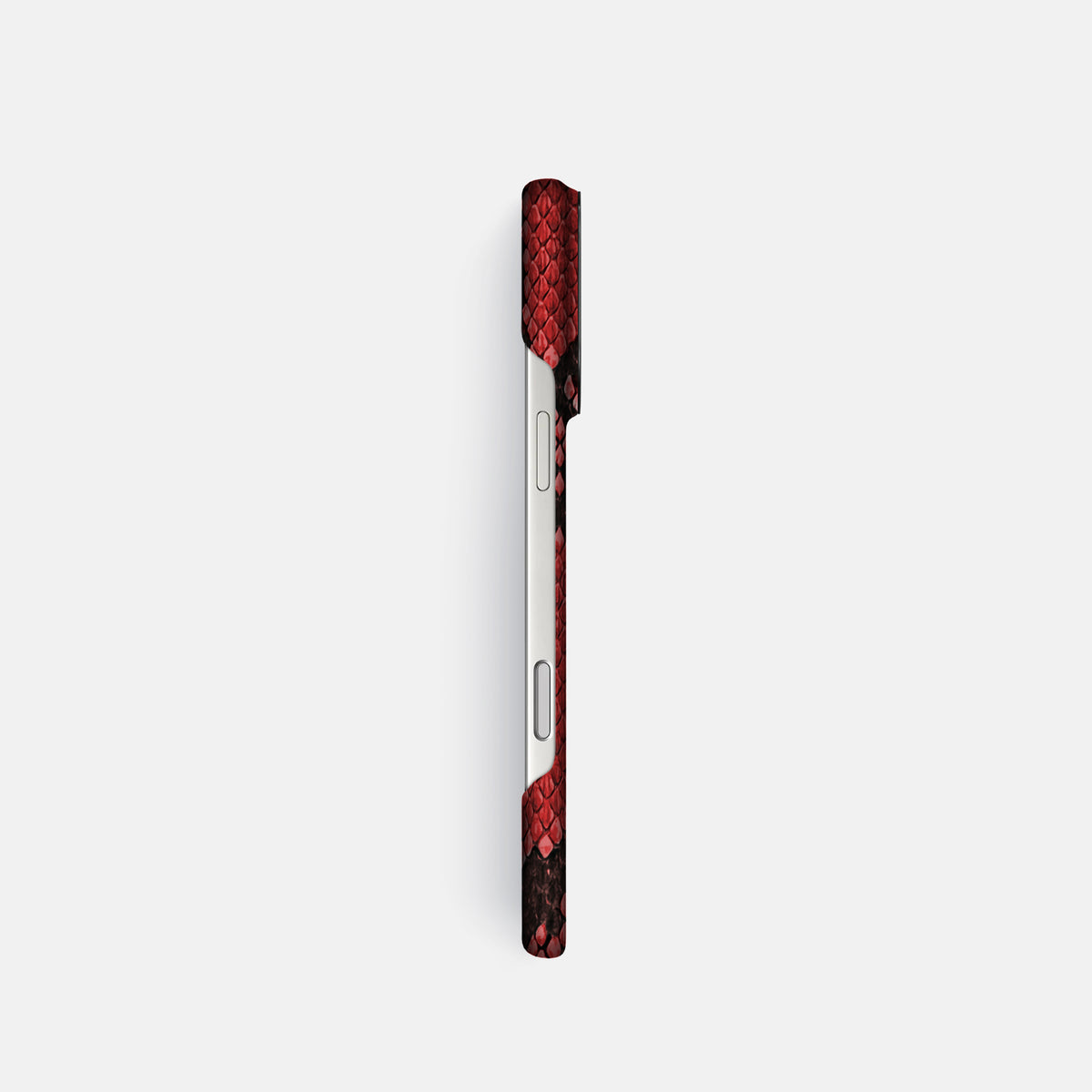 Classic Case For iPhone 17 Pro In Deluxe Python -3 | Red-Black