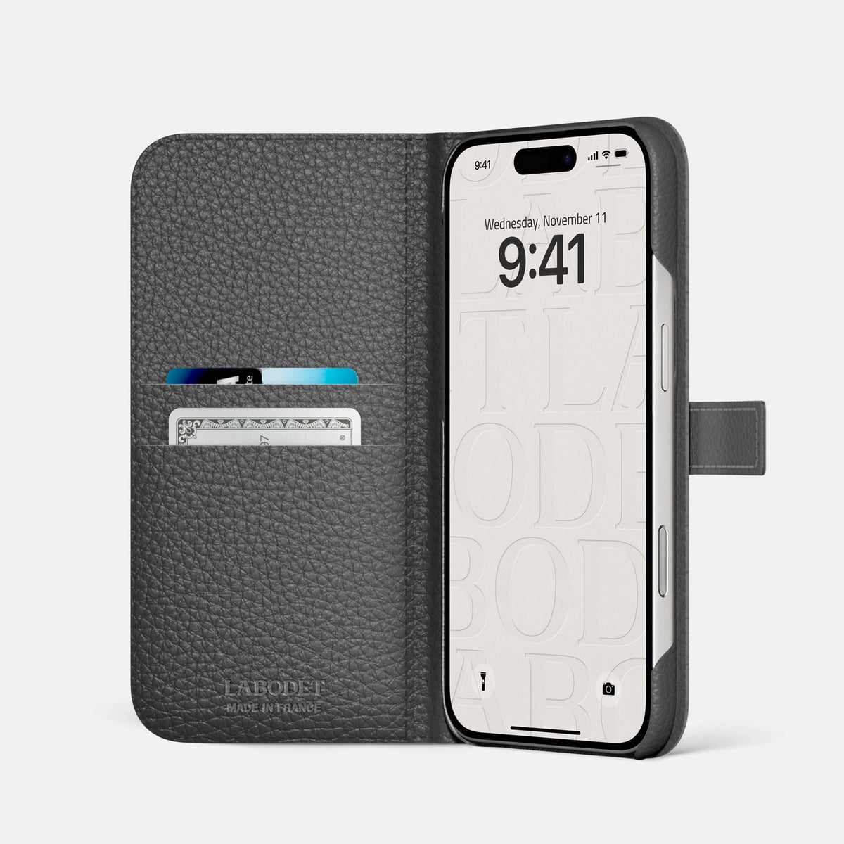 Folio Case with Clasp For iPhone 18 Pro Max In Himalayan Crocodile -2 | Pistachio-Black