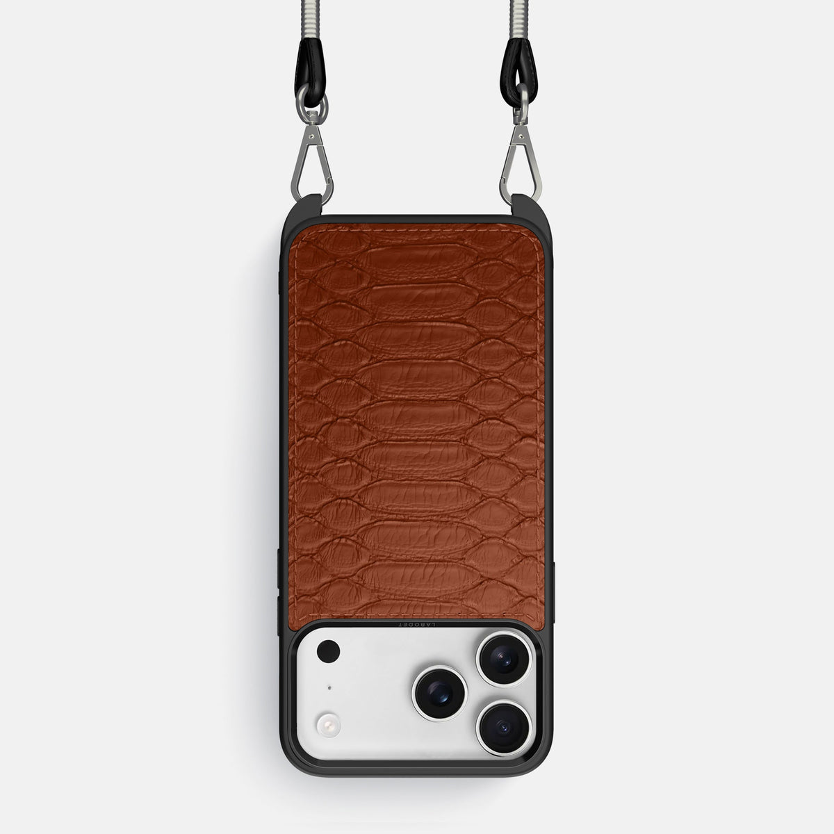 Crossbody Sport Case For iPhone 18 Pro In Python -1 | Medium-Brown