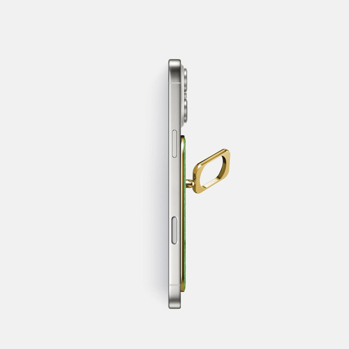 MagSafe Ring For iPhone 18 Pro In Ostrich -3 | Kentucky-Green-Gold