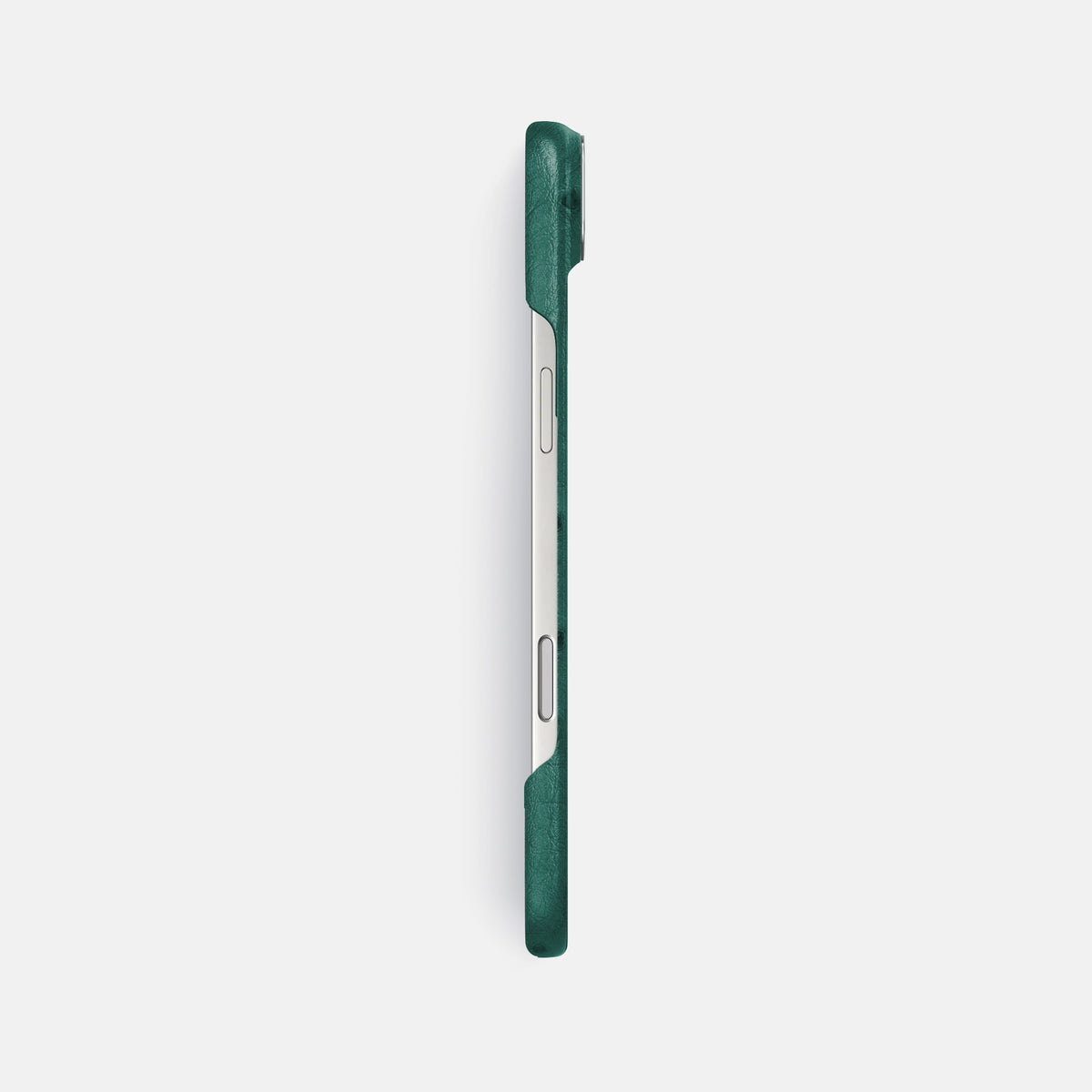 Classic Case For iPhone 17 Air In Ostrich -3 | Forest-Green-Steel