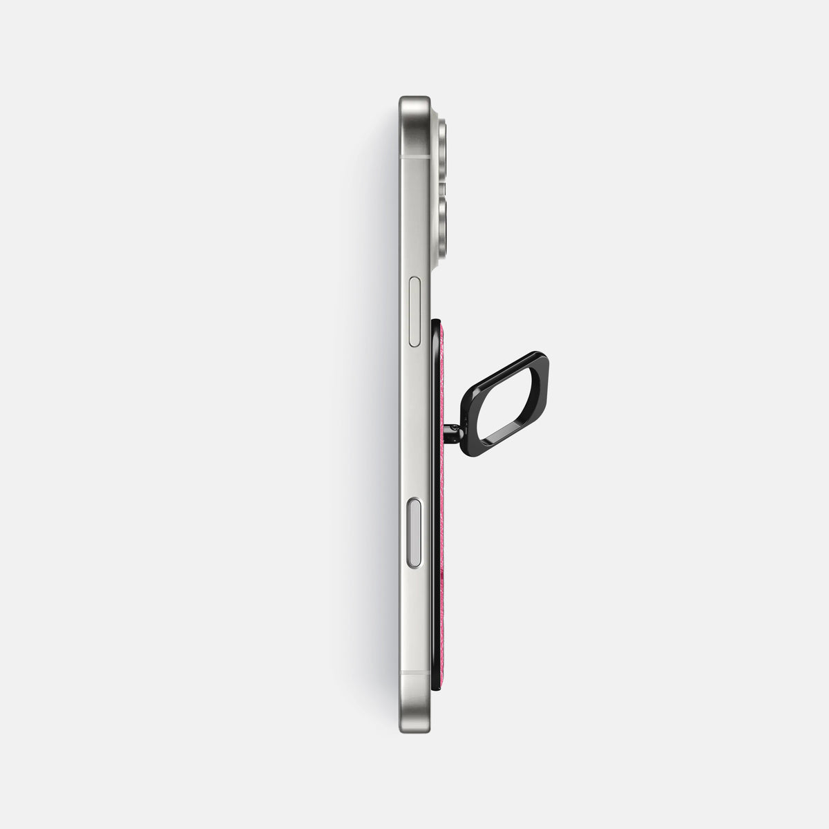 MagSafe Ring For iPhone 17 Pro Max In Ostrich -3 | Pink-Black