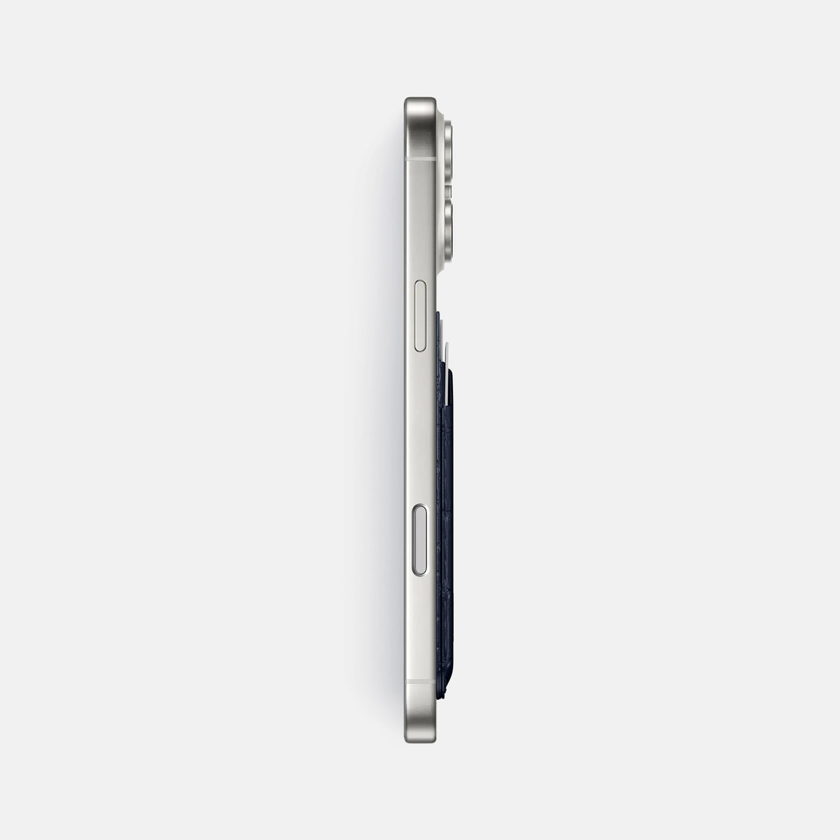 MagSafe Wallet For iPhone 17 Pro Max In Alligator -3 | Navy-Blue