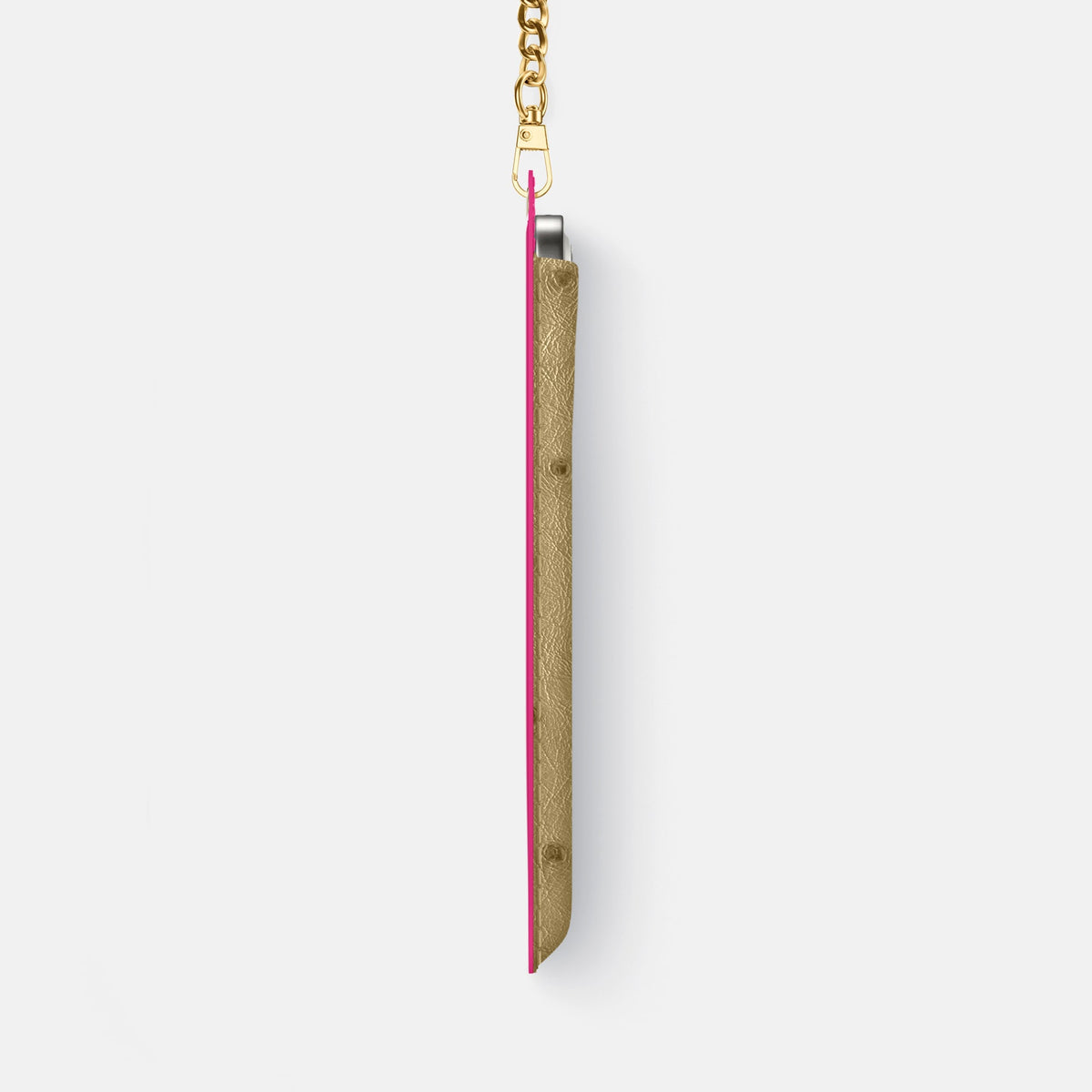 Crossbody Bag For iPhone 18 Pro Max In Ostrich -4 | Desert-Sand-Gold