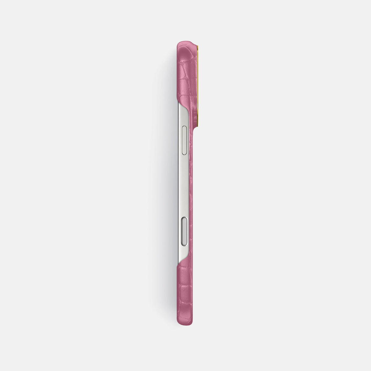 Classic Case For iPhone 18 Pro Max In Alligator -3 | Pink-Lagoon-Gold