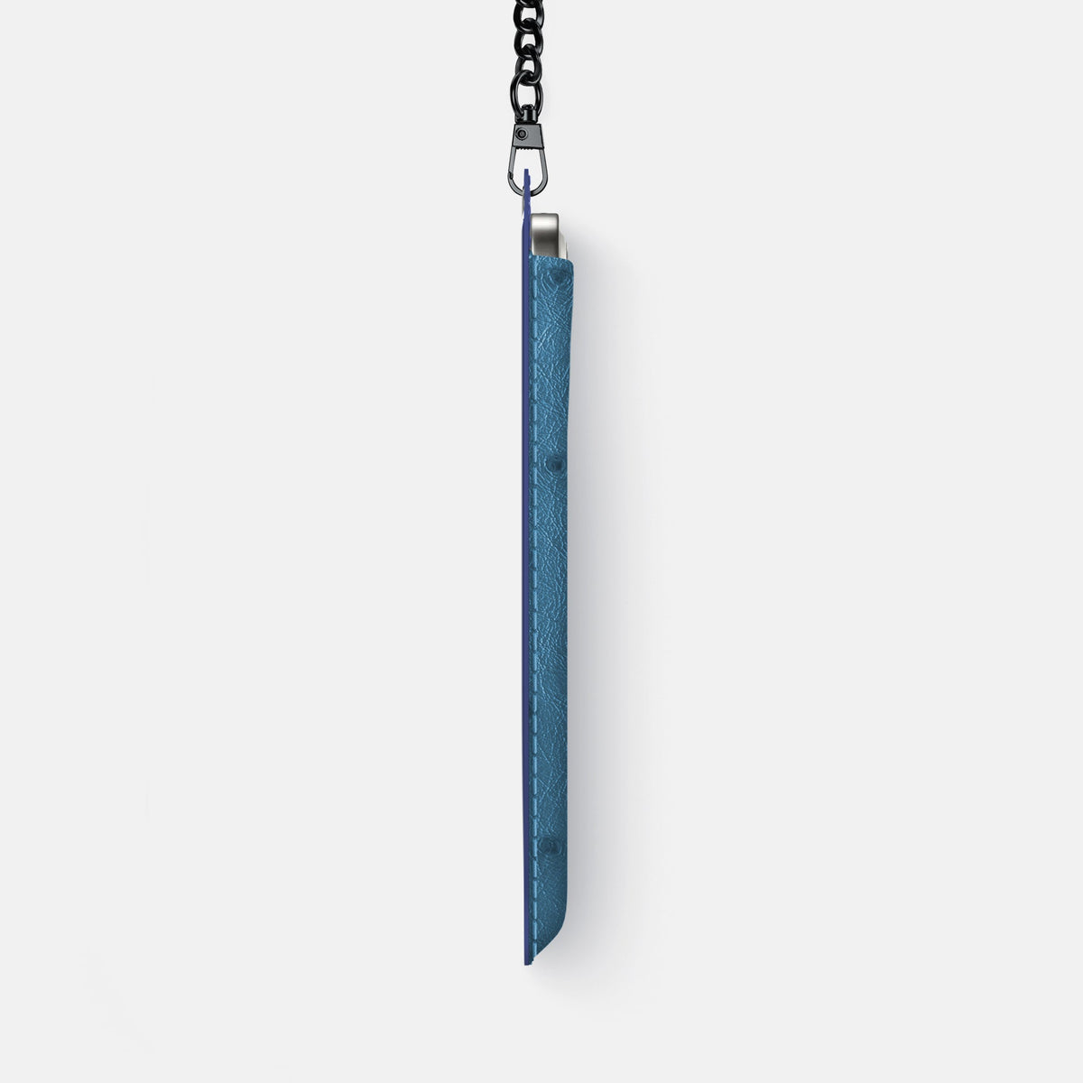 Crossbody Bag For iPhone 18 Pro Max In Ostrich -4 | Blue-Jeans-Black