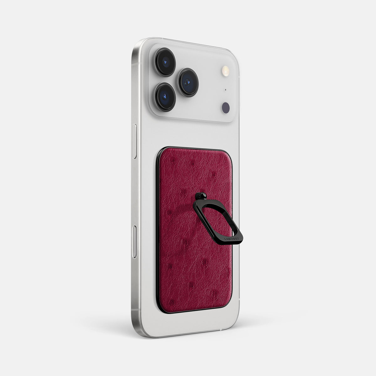 MagSafe Ring For iPhone 17 Pro Max In Ostrich -1 | Bordeaux-Black