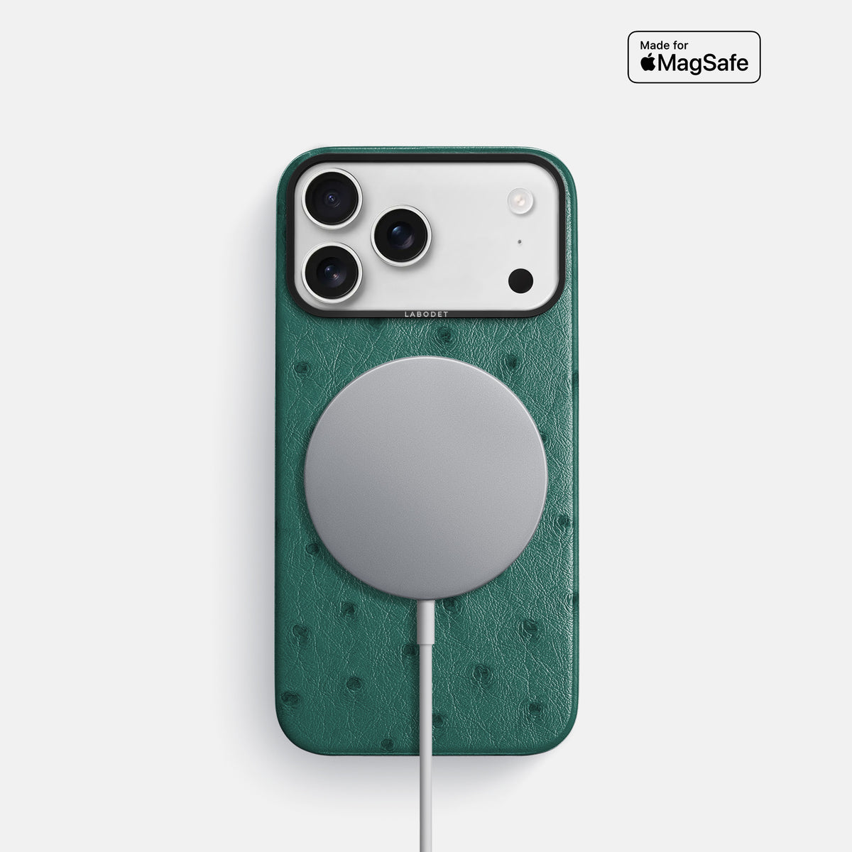 Classic Case For iPhone 17 Pro In Ostrich -5 | Forest-Green-Black