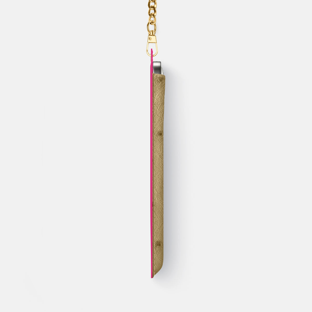 Crossbody Bag For iPhone 17 Pro Max In Ostrich -4 | Desert-Sand-Gold