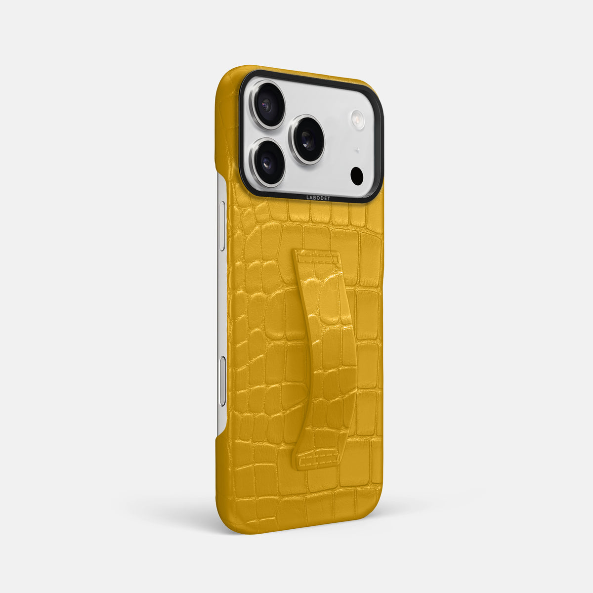 Finger Case For iPhone 17 Pro Max In Alligator -2 | Yellow-Black