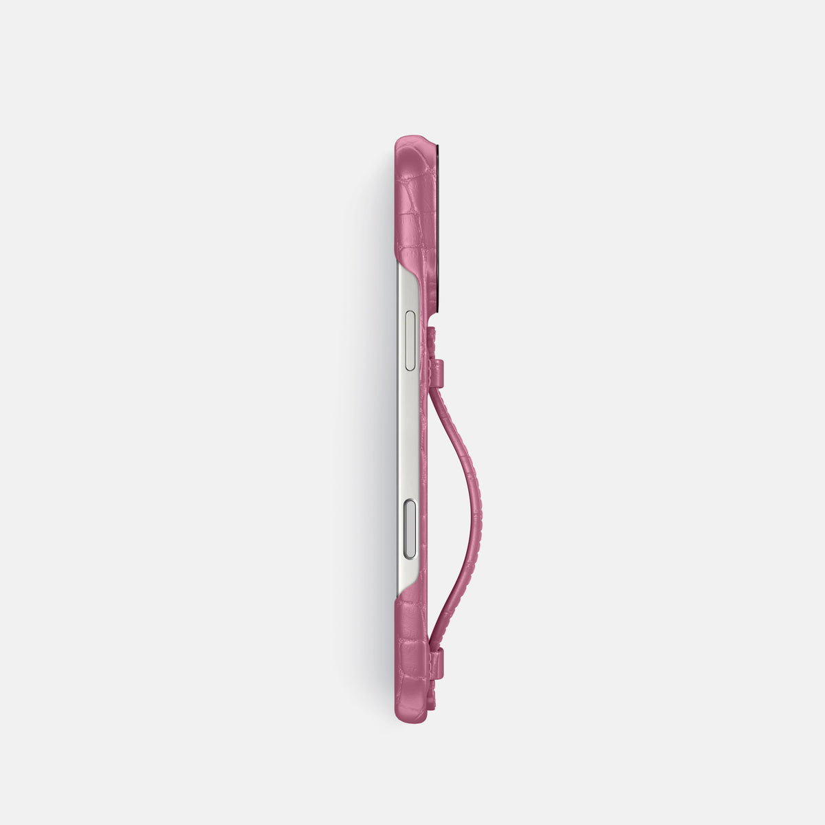 Center Handle For iPhone 17 Pro In Alligator -3 | Pink-Lagoon-Black
