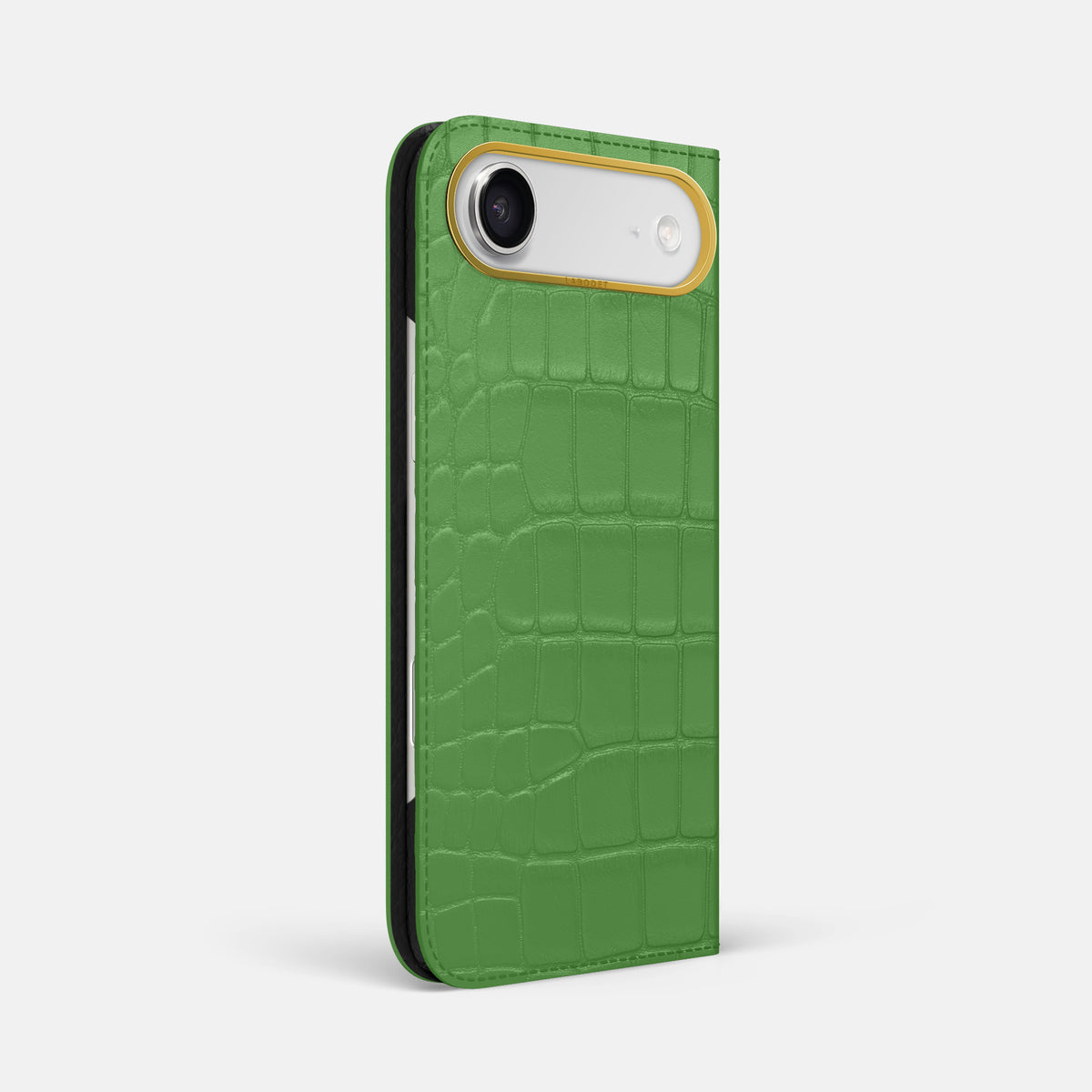 Folio Case For iPhone 17 Air In Alligator -1 | Apple-Green-Gold