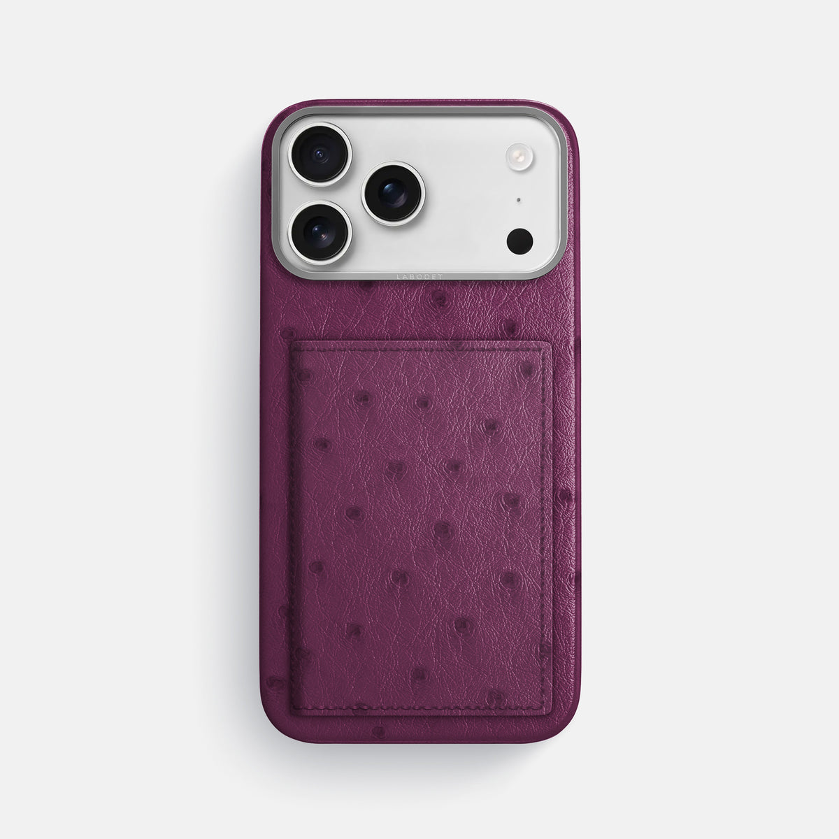 Bi-Fold Case For iPhone 17 Pro Max In Ostrich -1 | Purple-Steel