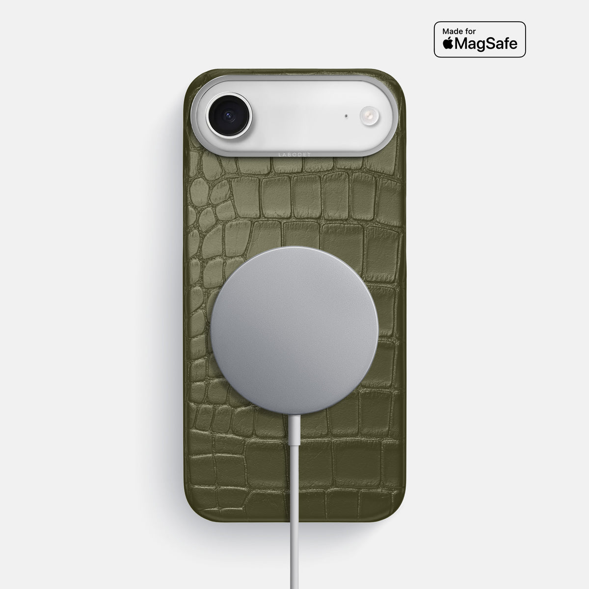 Classic Case For iPhone 17 Air In Alligator -5 | Kaki-Green-Steel