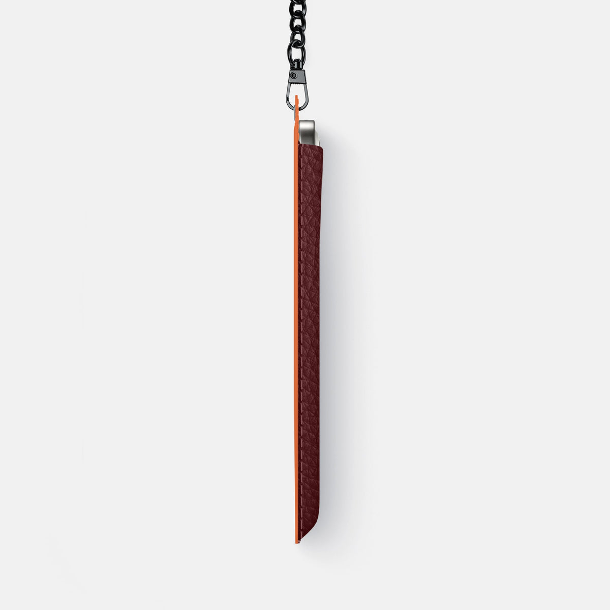 Crossbody Bag For iPhone 18 Pro Max In Calf -4 | Bordeaux-Black