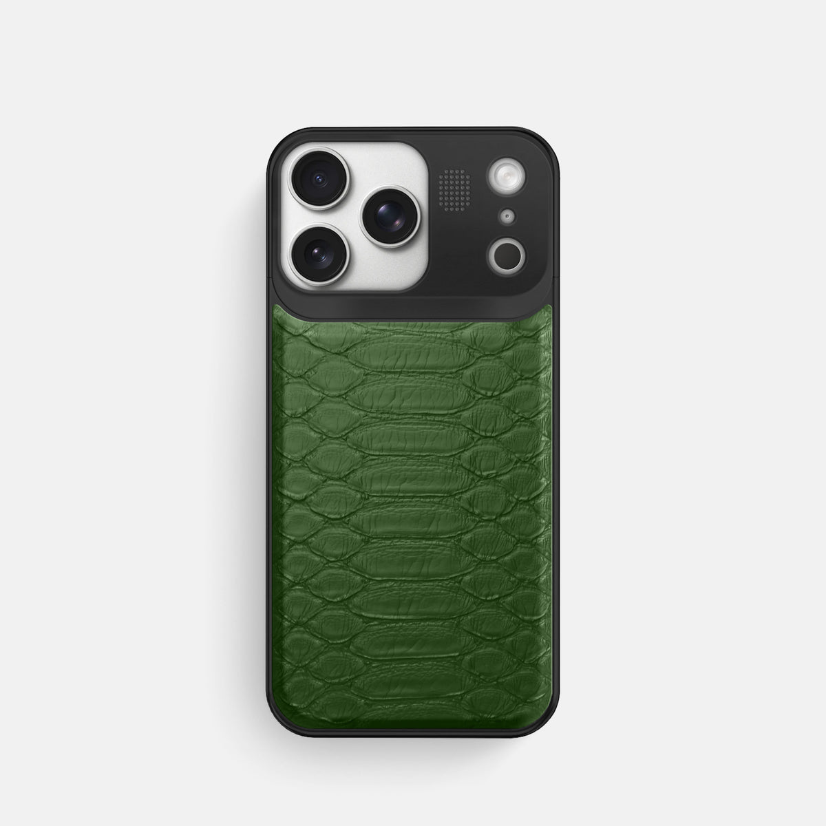 Metal Case For iPhone 17 Pro In Python -1 | Green-Black