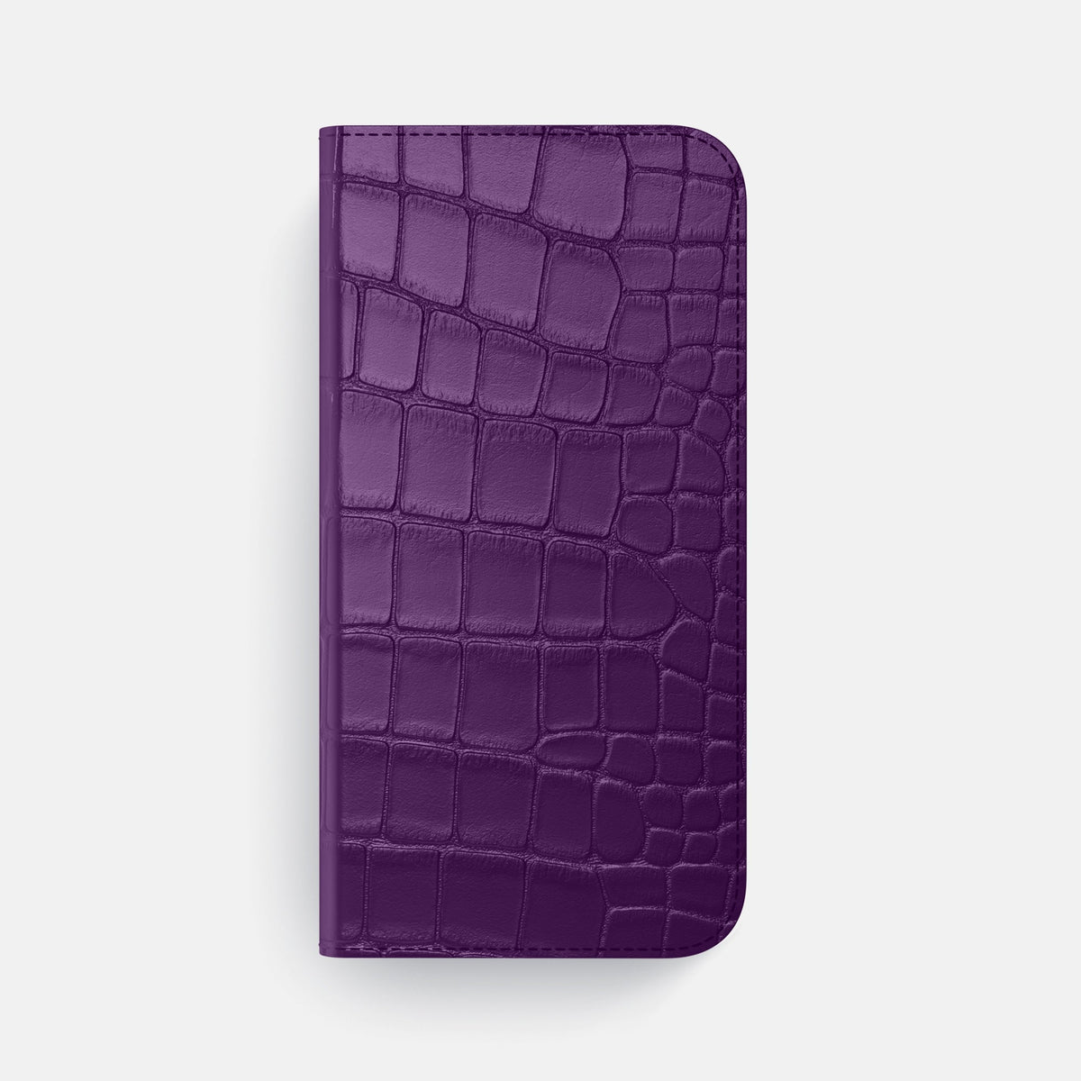 Folio Slim Case For iPhone 18 Pro Max In Alligator -4 | Purple