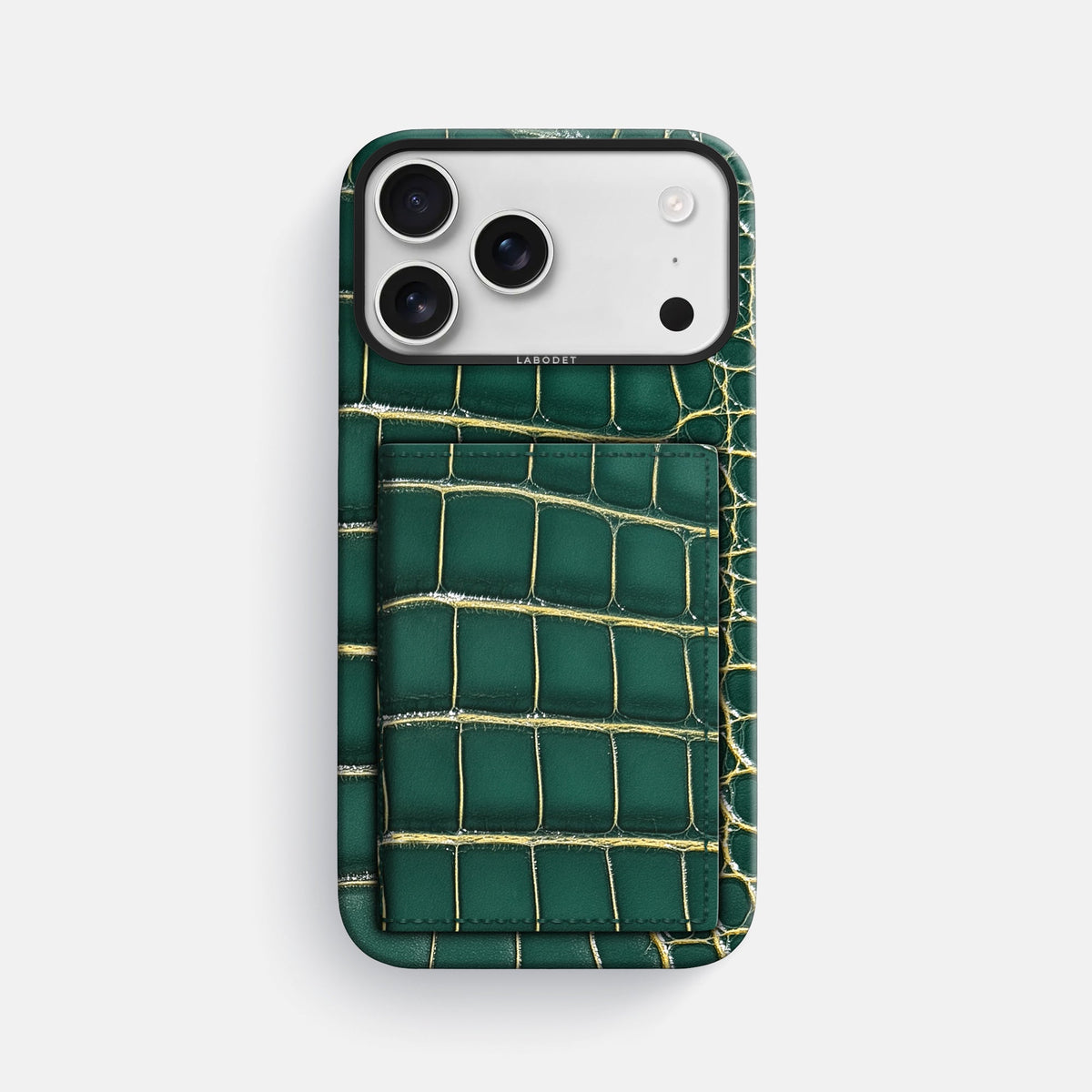 Bi-Fold Case For iPhone 18 Pro Max In Patina Alligator -1 | Cambridge-Black