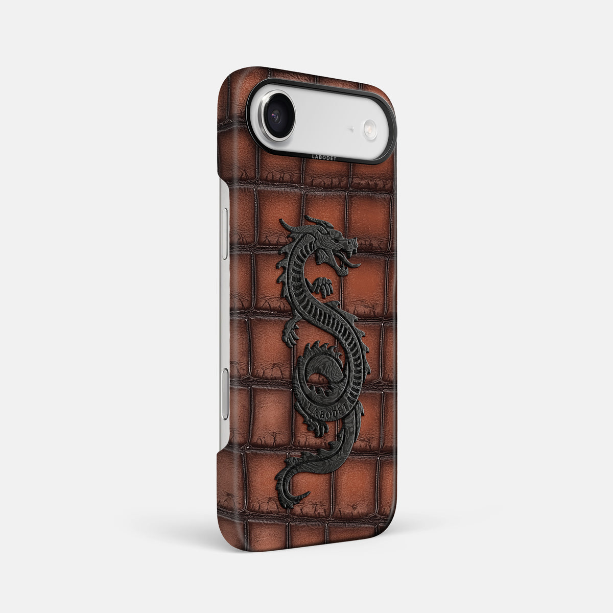 Classic Case With Carbon Dragon For iPhone 17 Air In Patina Alligator -2 | Baobab-Black