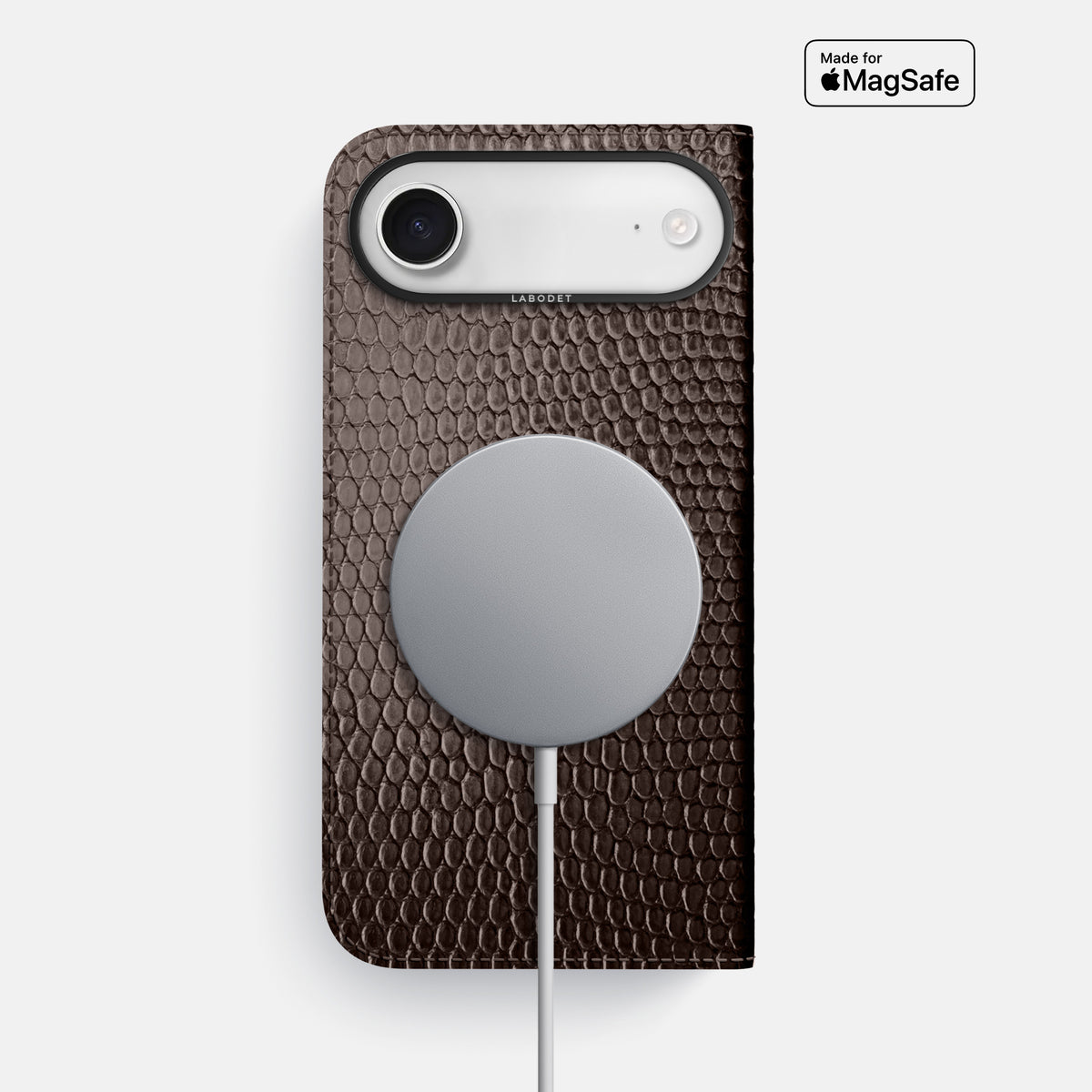 Folio Case For iPhone 17 Air In Lizard -3 | Brown-Black