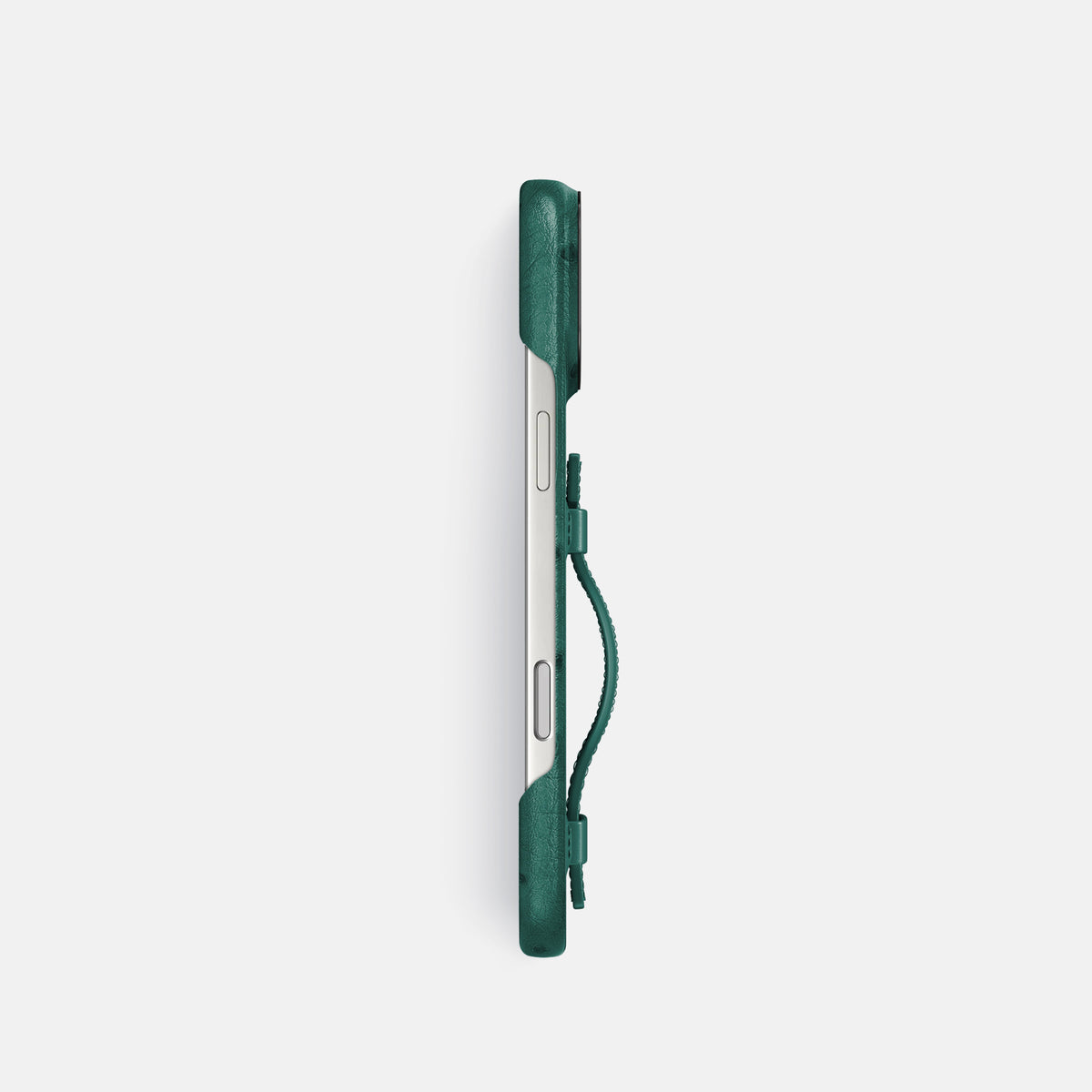 Handle Case For iPhone 17 Pro In Ostrich -3 | Forest-Green-Black