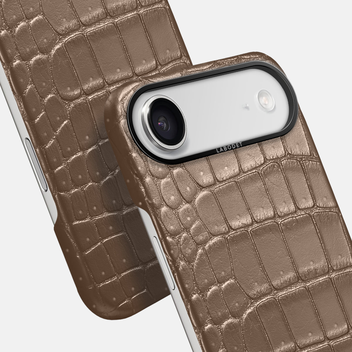 Classic Case For iPhone 17 Air In Porosus Crocodile -6 | Fur-Brown-Black