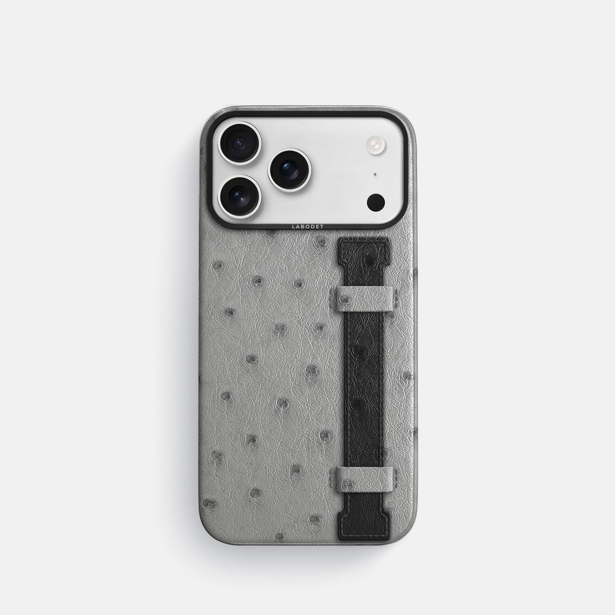Handle Case Coloré For iPhone 18 Pro In Ostrich -1 | Silver-Black
