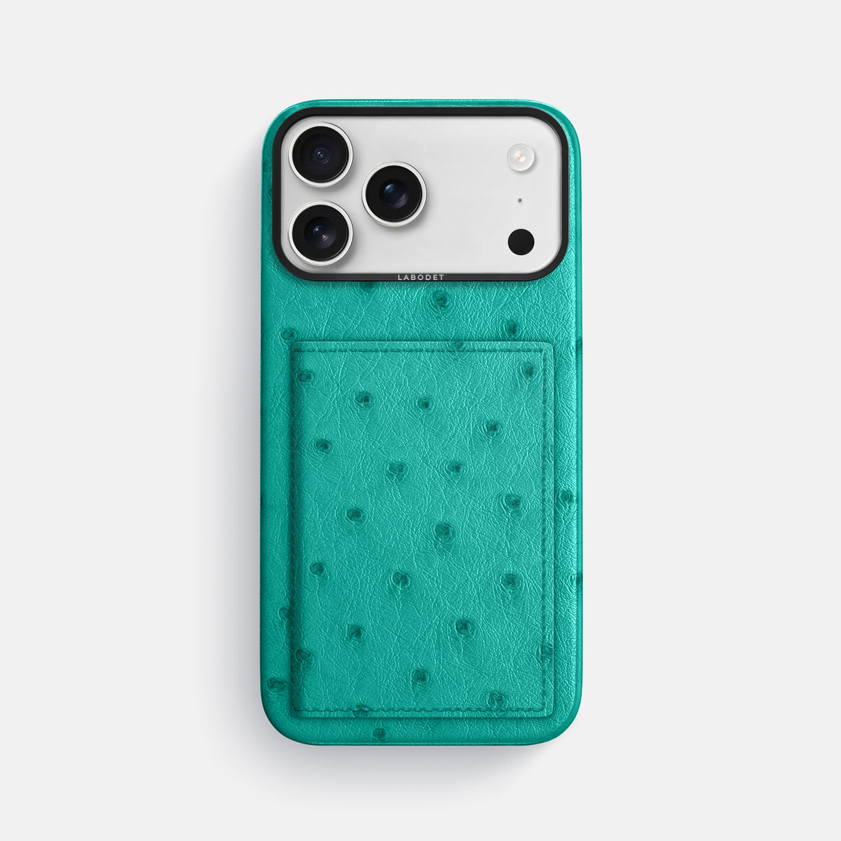 Bi-Fold Case For iPhone 17 Pro Max In Ostrich -1 | Turquoise-Black