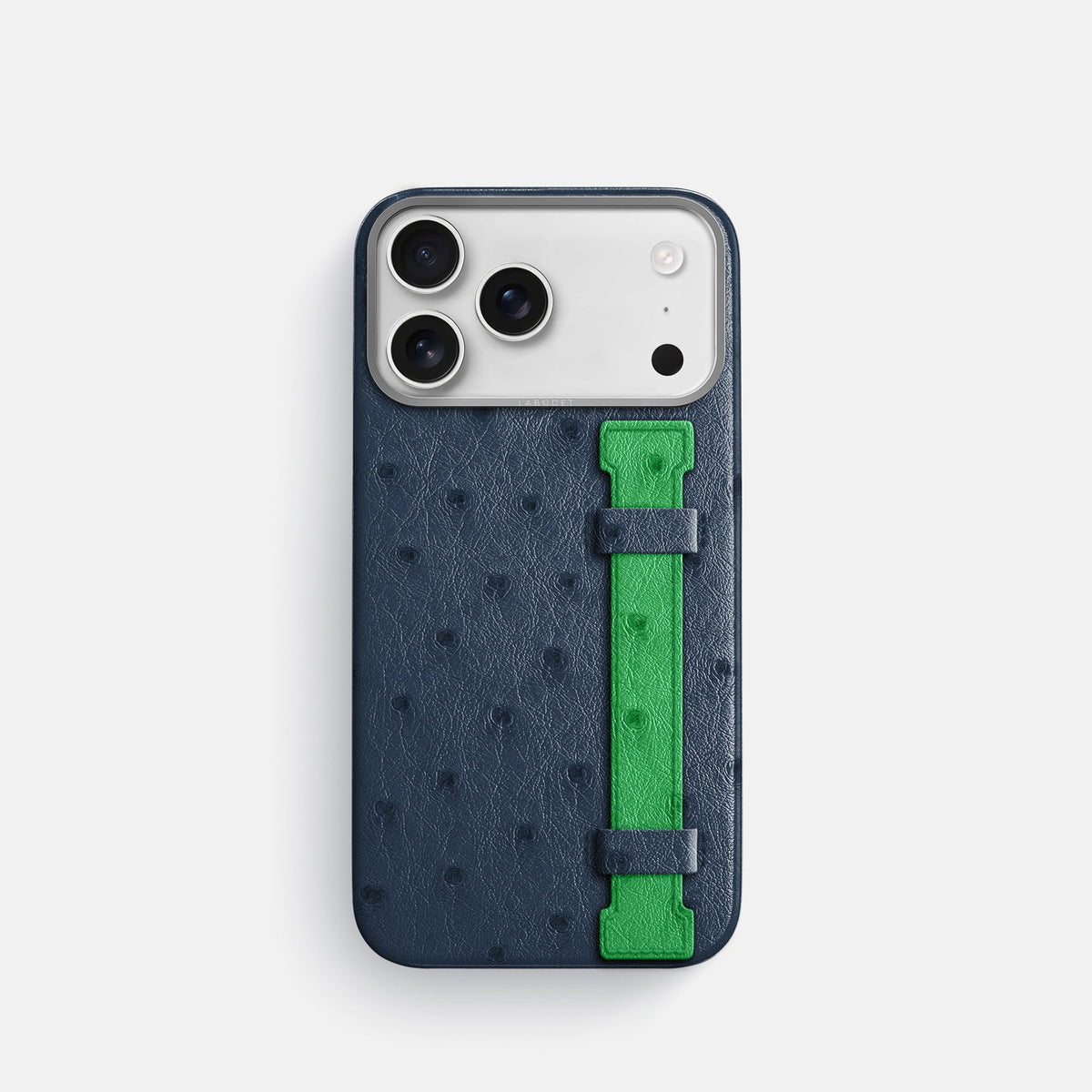 Handle Case Coloré For iPhone 18 Pro In Ostrich -1 | Navy-Blue-Steel