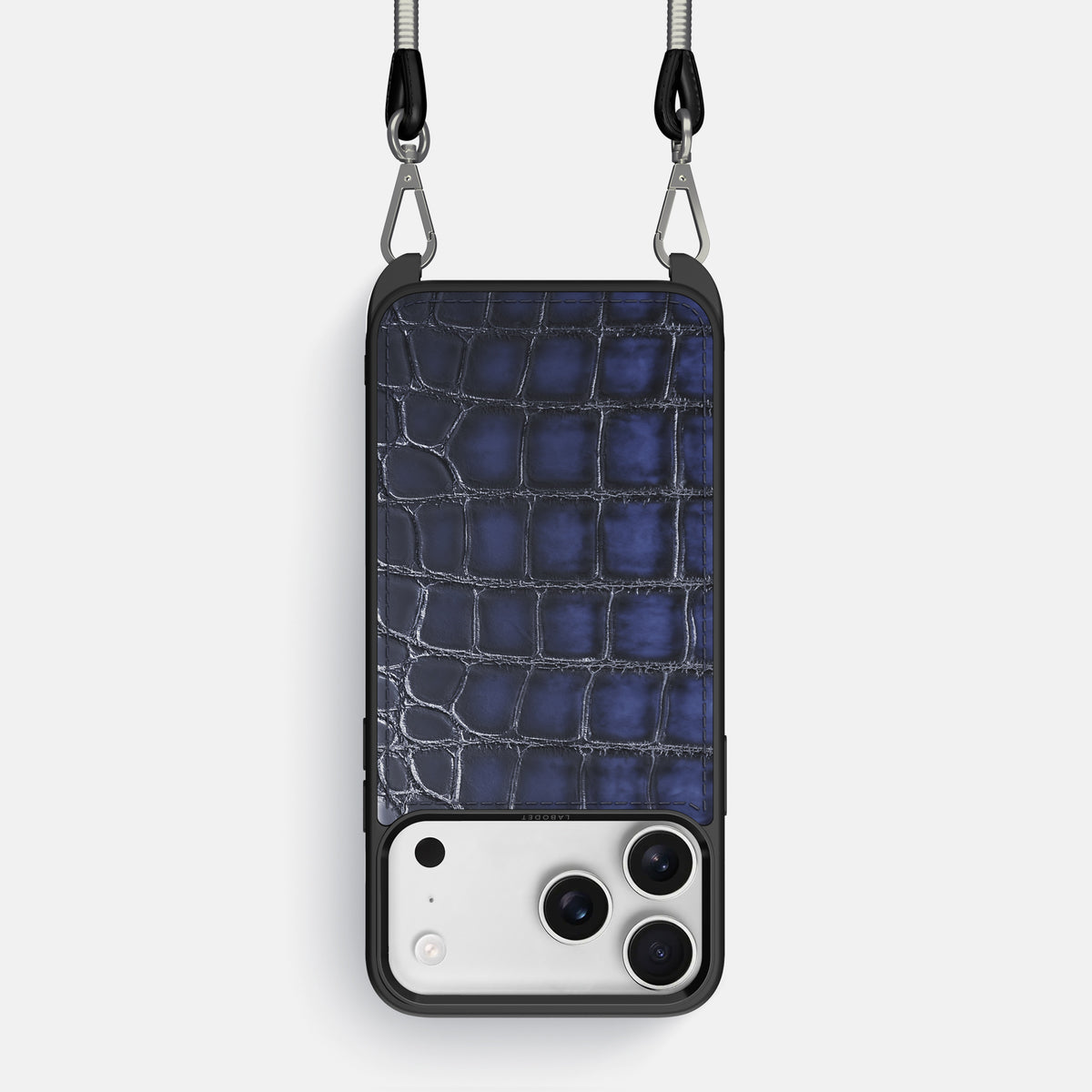 Crossbody Sport Case For iPhone 17 Pro In Patina Alligator -1 | Havana-Blue