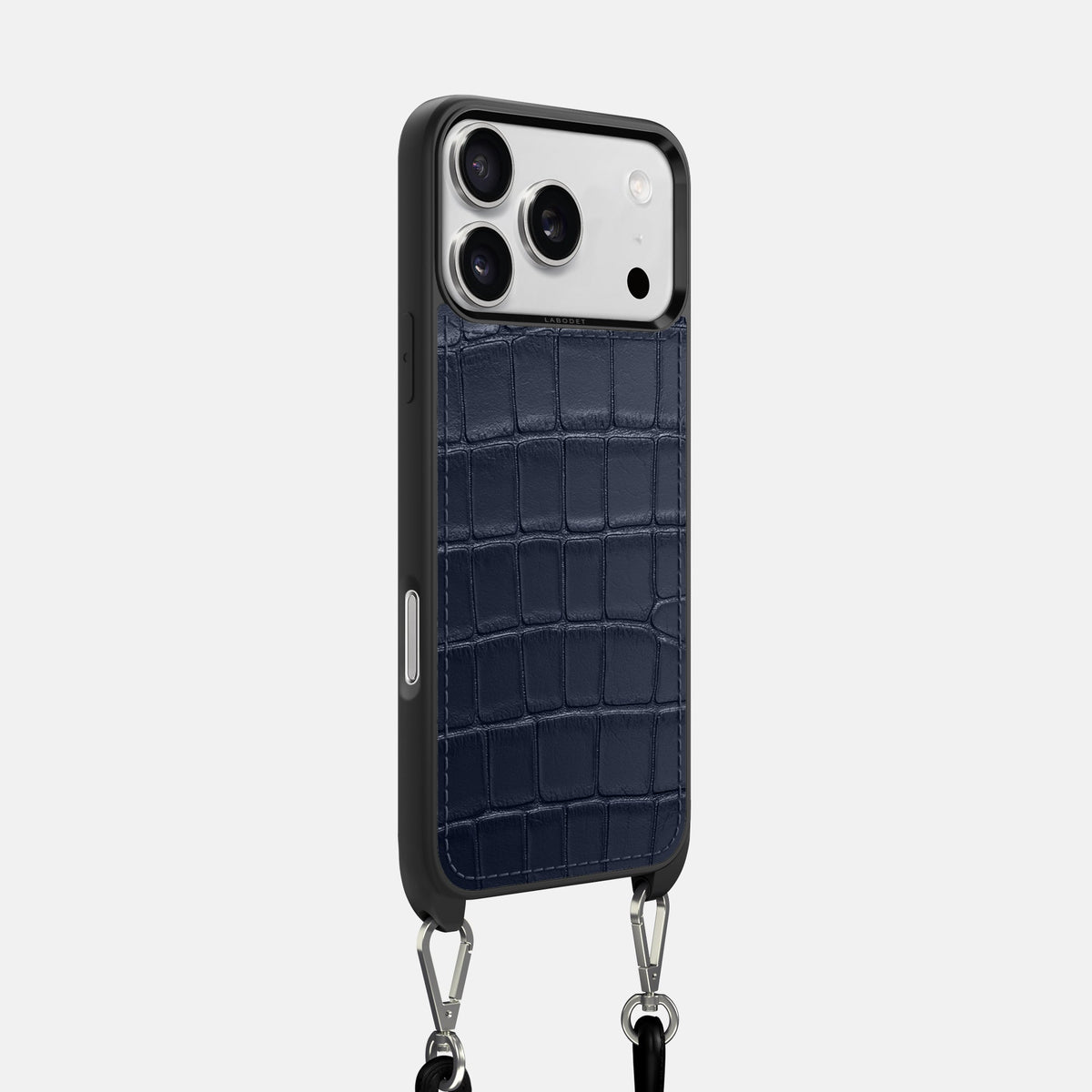Crossbody Sport Case For iPhone 18 Pro In Alligator -2 | Navy-Blue