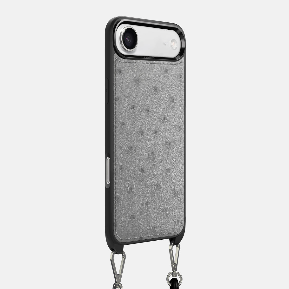 Crossbody Sport Case For iPhone 17 Air In Ostrich -2 | Silver