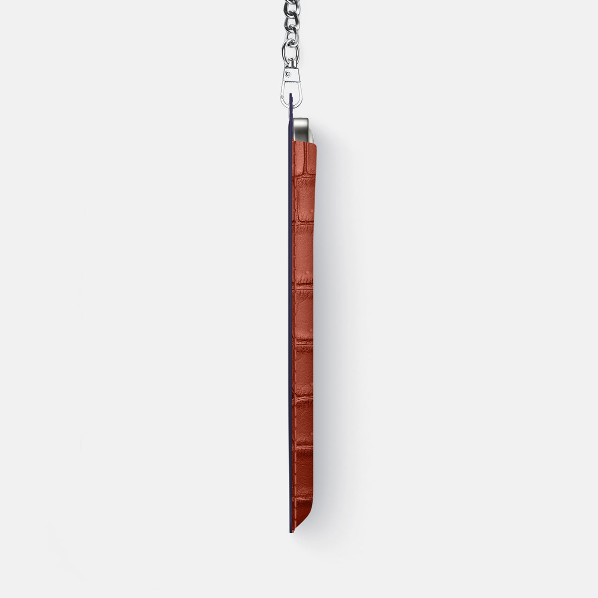 Crossbody Bag For iPhone 18 Pro Max In Porosus Crocodile -4 | Nuts-Steel