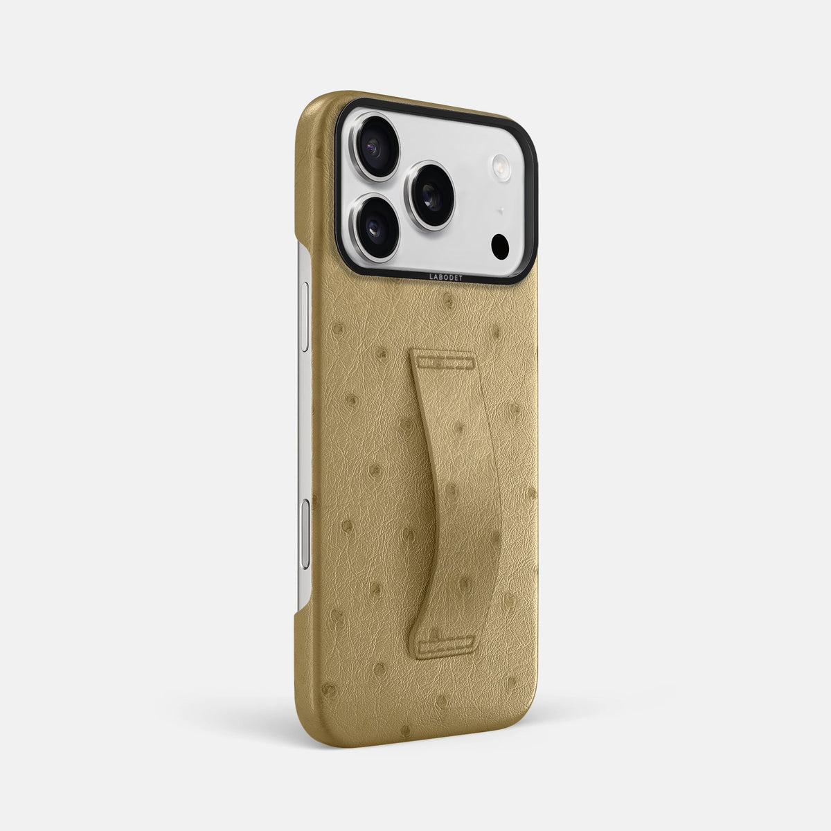 Finger Case For iPhone 18 Pro Max In Ostrich -2 | Desert-Sand-Black