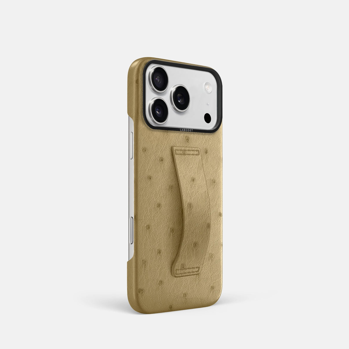 Finger Case For iPhone 18 Pro In Ostrich -2 | Desert-Sand-Black