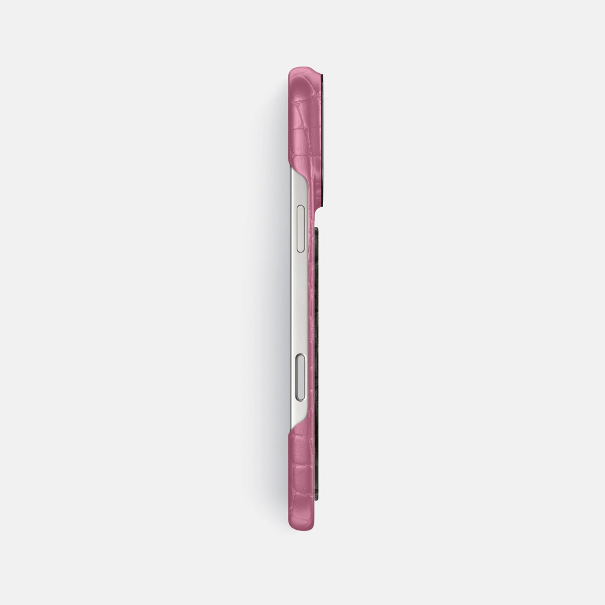 Classic Case With Carbon Dragon For iPhone 18 Pro Max In Alligator -3 | Pink-Lagoon-Black