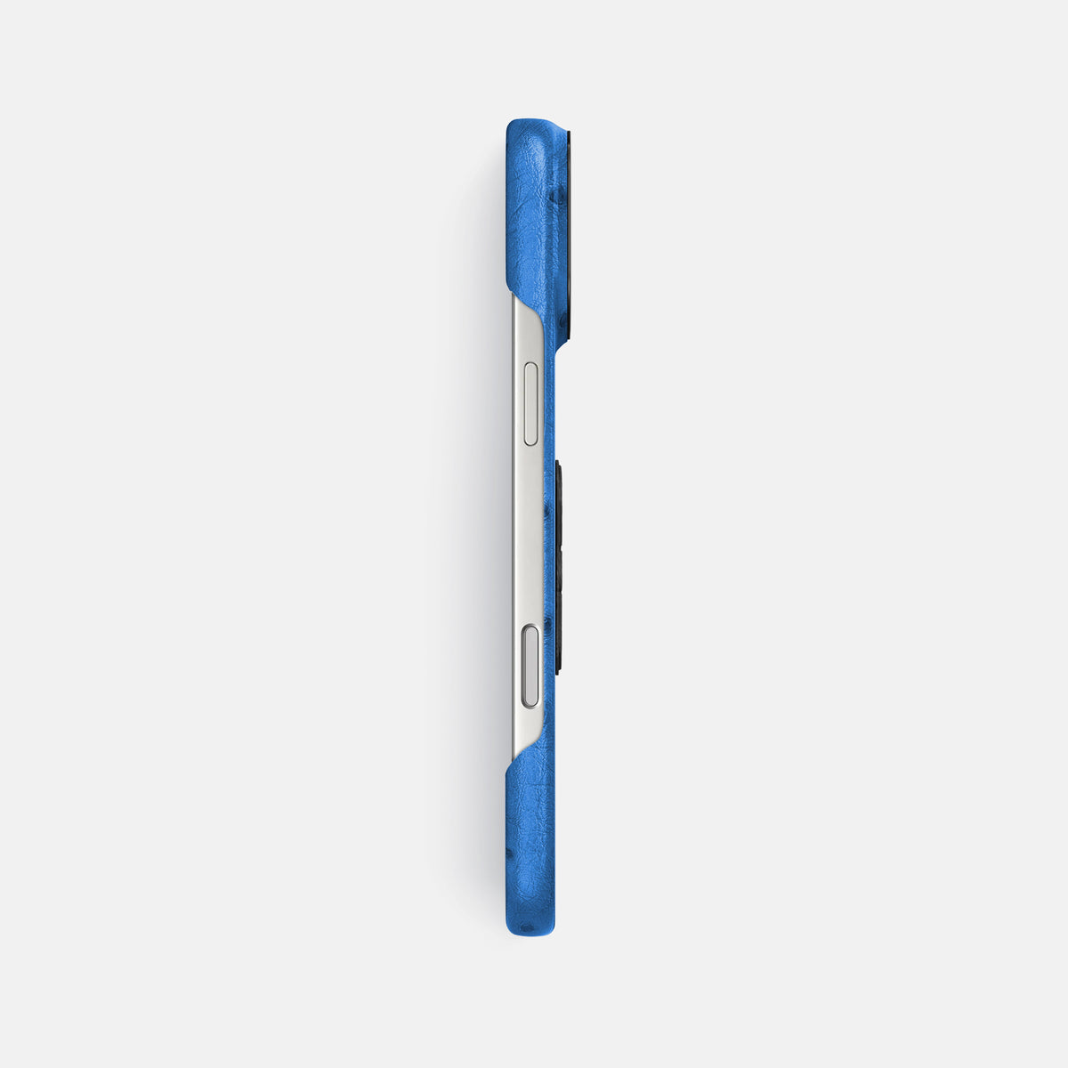 Classic Case With Carbon Skull For iPhone 17 Pro Max In Ostrich -3 | Royal-Blue-Black