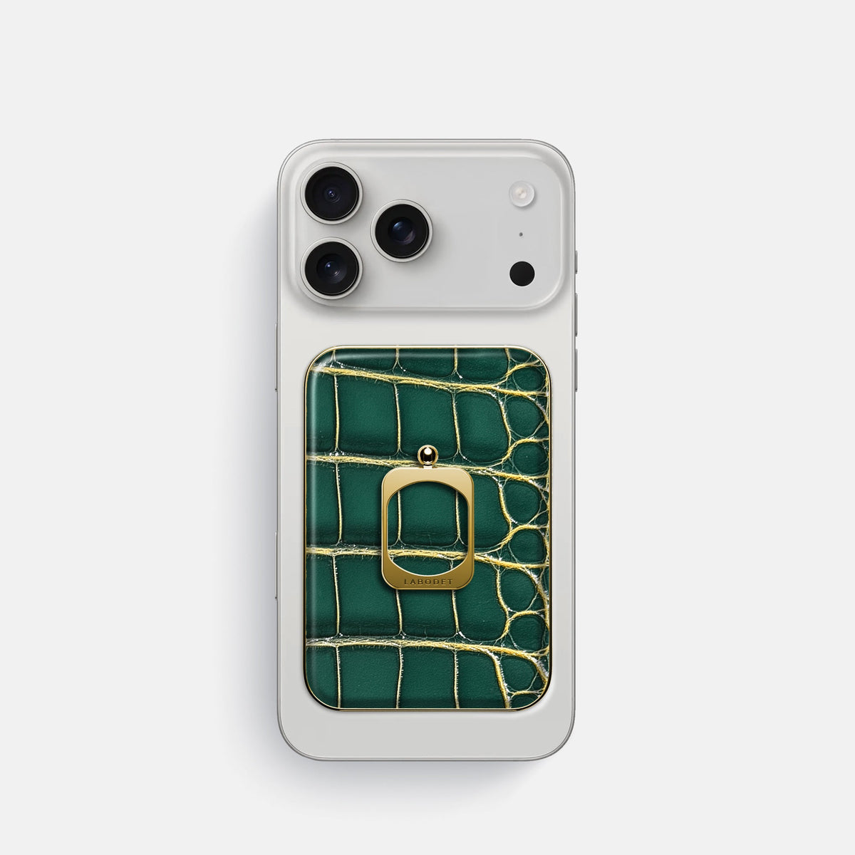 MagSafe Ring For iPhone 18 Pro In Patina Alligator -2 | Cambridge-Gold