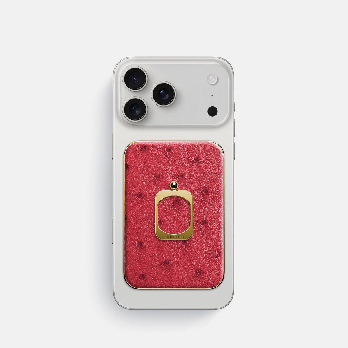 MagSafe Ring For iPhone 18 Pro In Ostrich -2 | Red-Gold