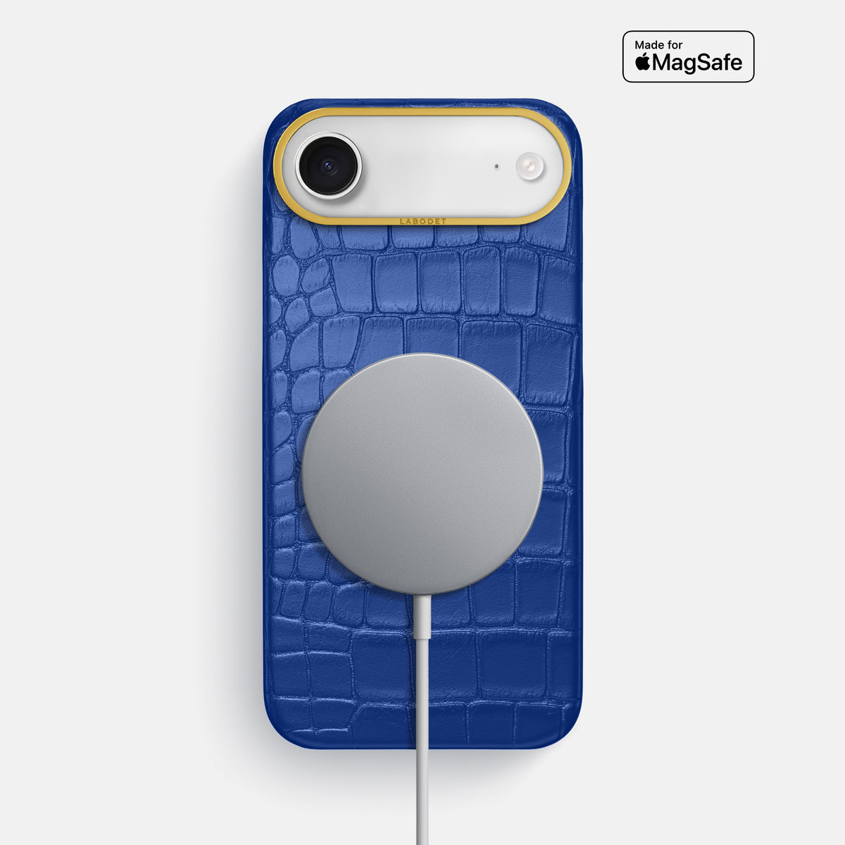 Classic Case For iPhone 17 Air In Alligator -5 | Royal-Blue-Gold