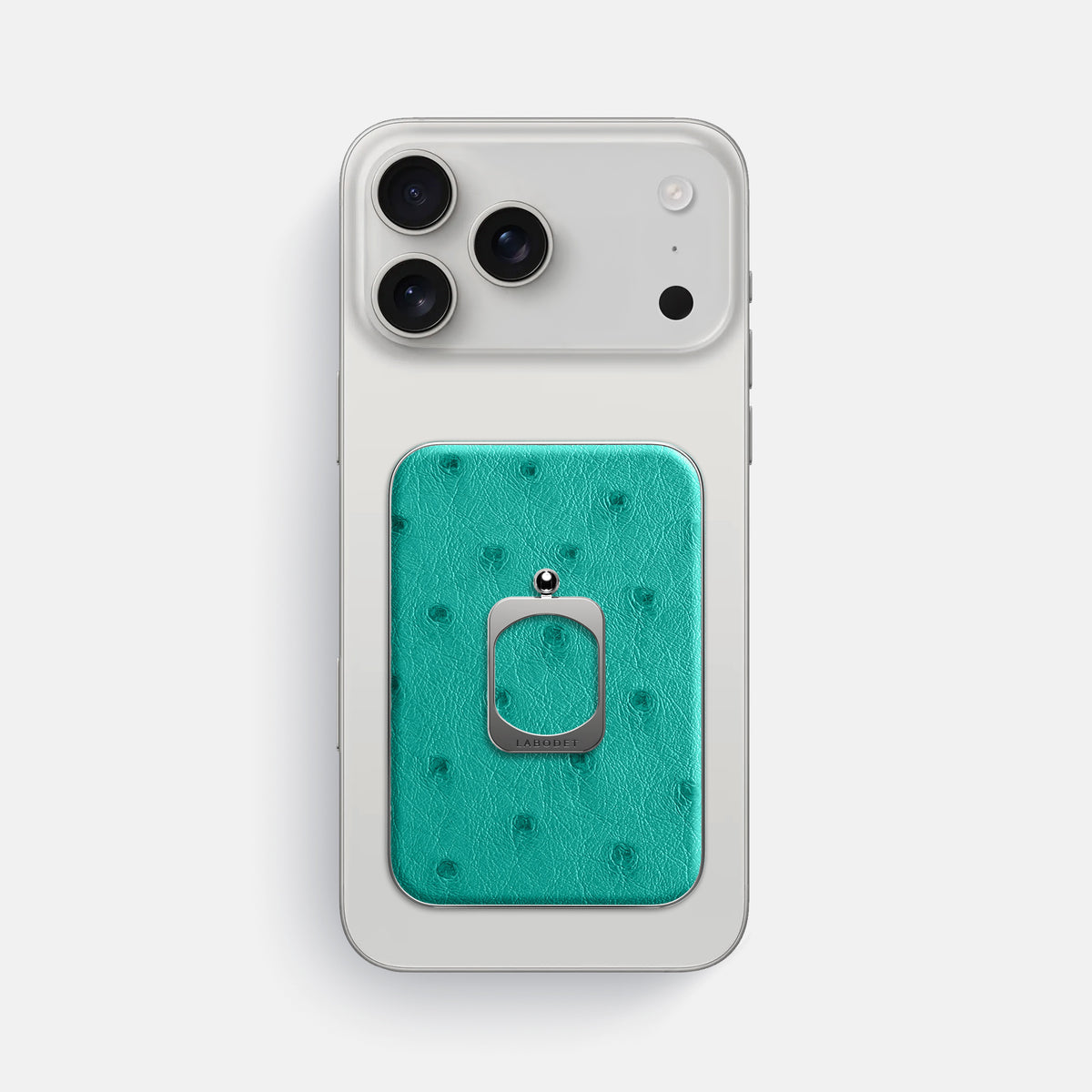 MagSafe Ring For iPhone 17 Pro Max In Ostrich -2 | Turquoise-Steel