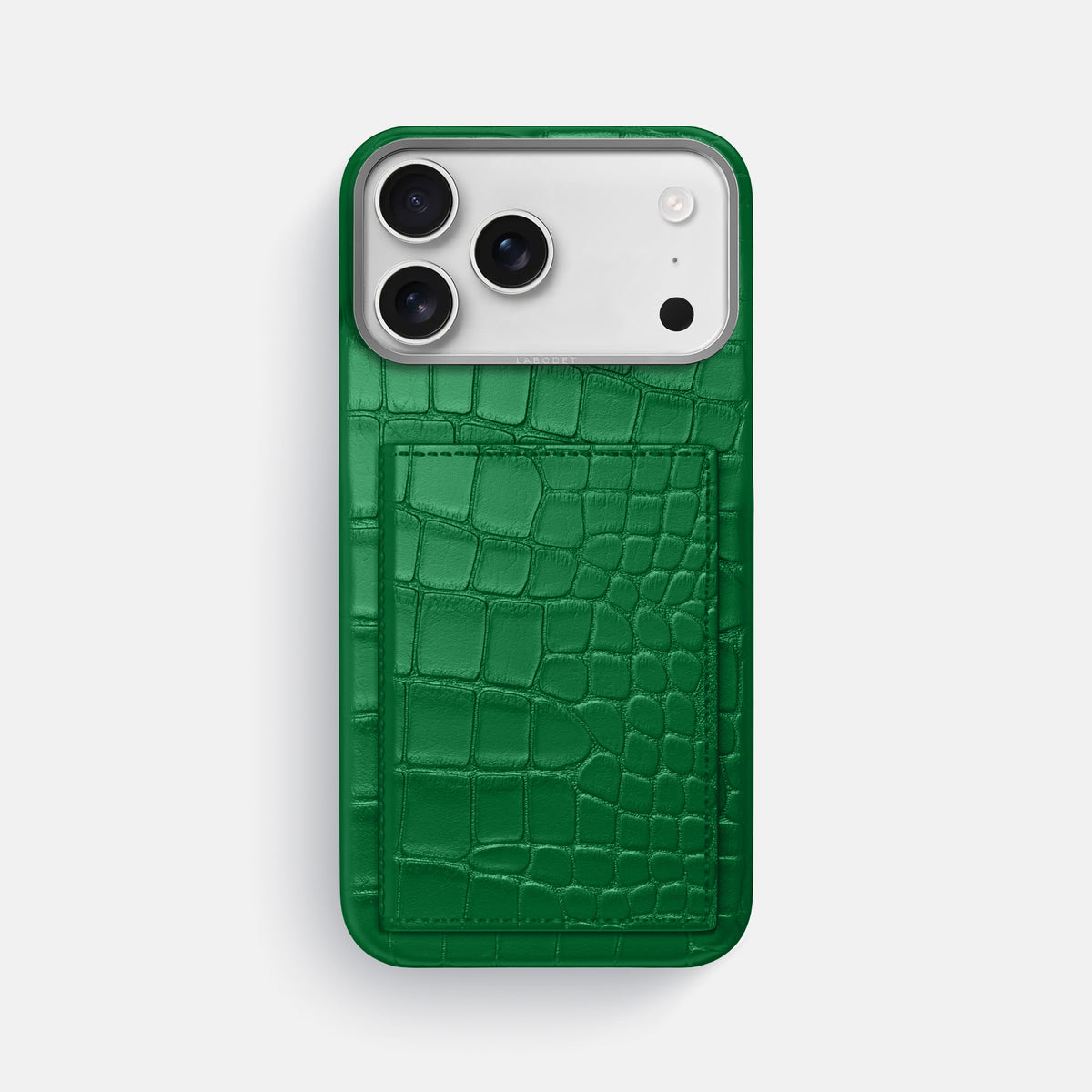 Bi-Fold Case For iPhone 17 Pro Max In Alligator -1 | Forest-Green-Steel