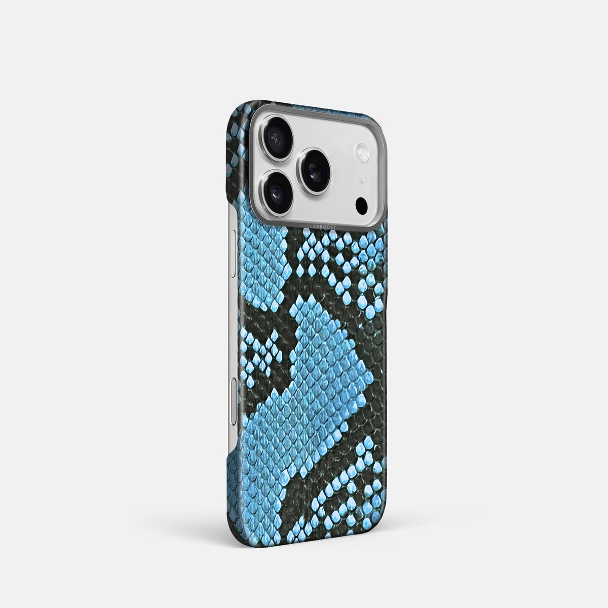 Classic Case For iPhone 18 Pro In Deluxe Python -2 | Pacific-Blue-Steel
