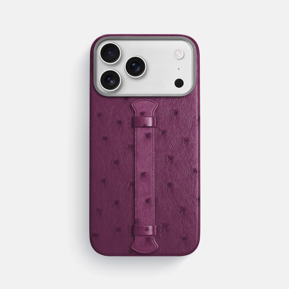 Center Handle For iPhone 18 Pro Max In Ostrich -1 | Purple-Steel