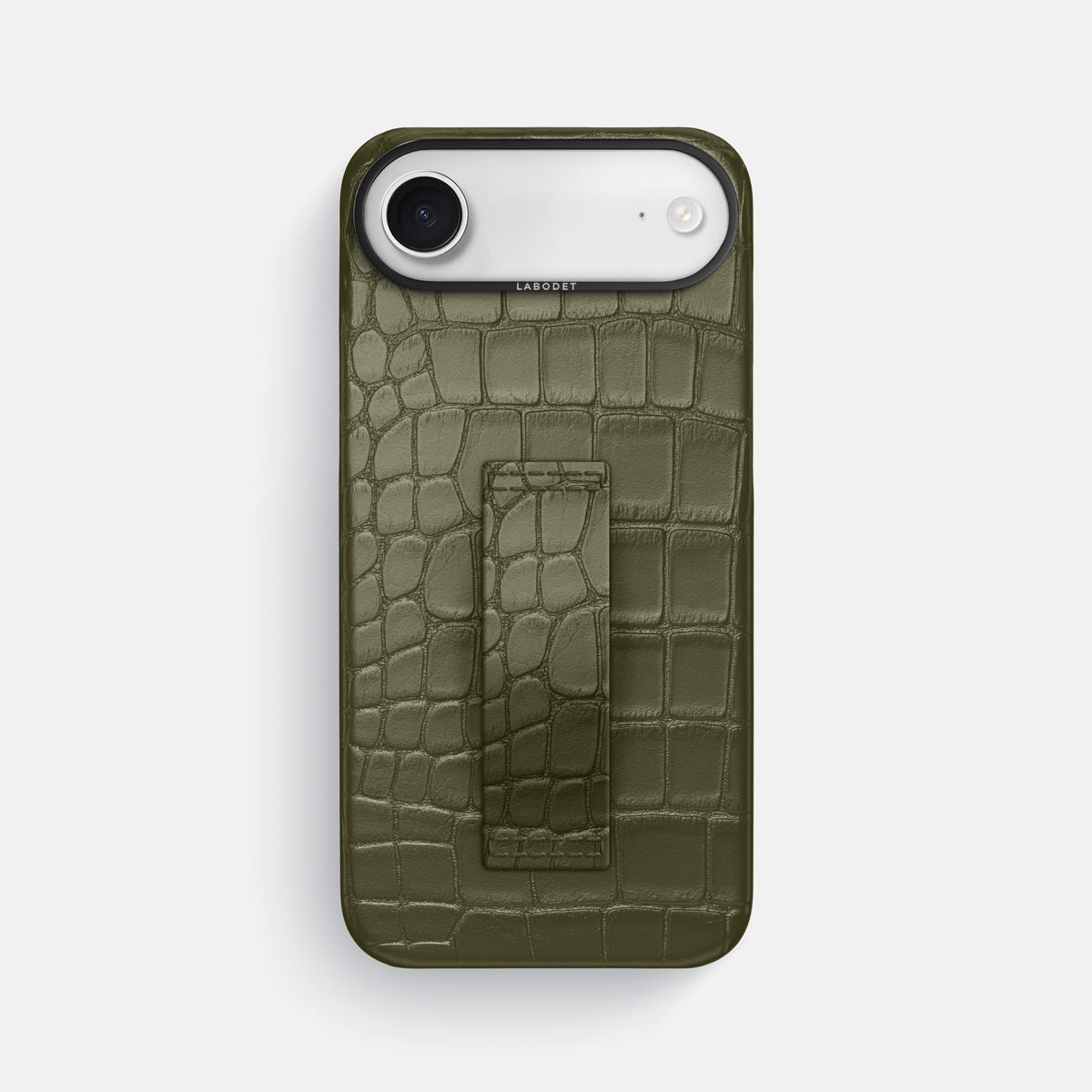 Finger Case For iPhone 17 Air In Alligator -1 | Kaki-Green-Black