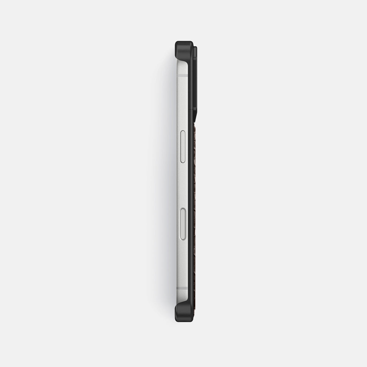 Metal Case For iPhone 17 Pro Max In Lizard -3 | Brown-Black