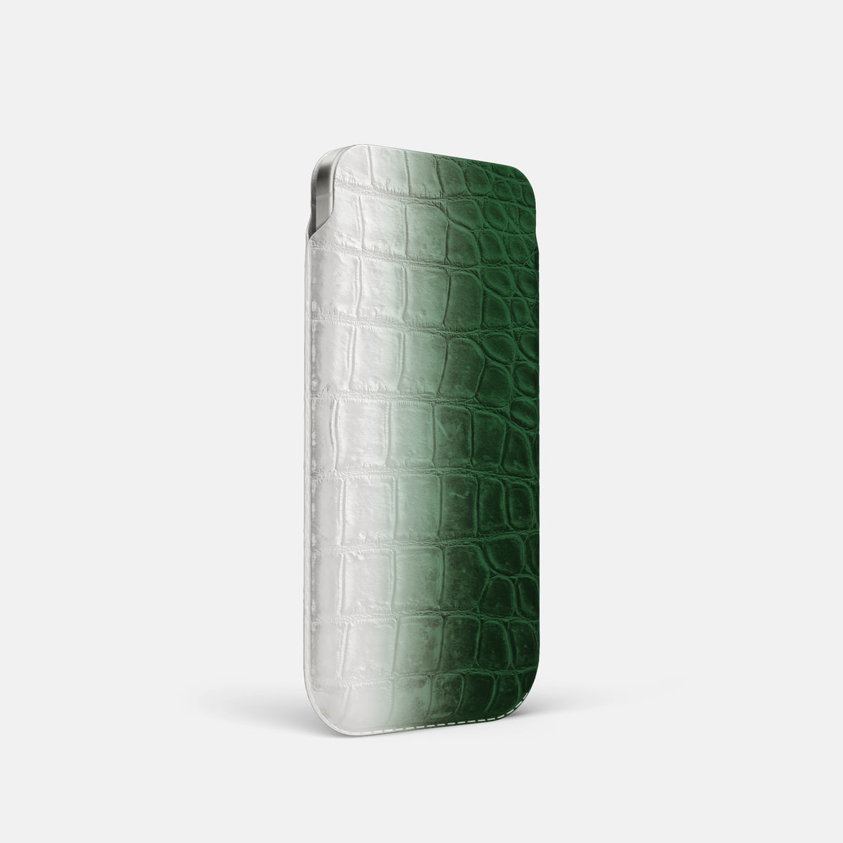 Pouch Case For iPhone 17 Pro In Himalayan Crocodile -2 | Green
