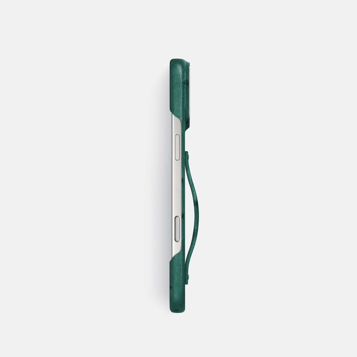 Finger Case For iPhone 17 Pro In Ostrich -3 | Forest-Green-Steel