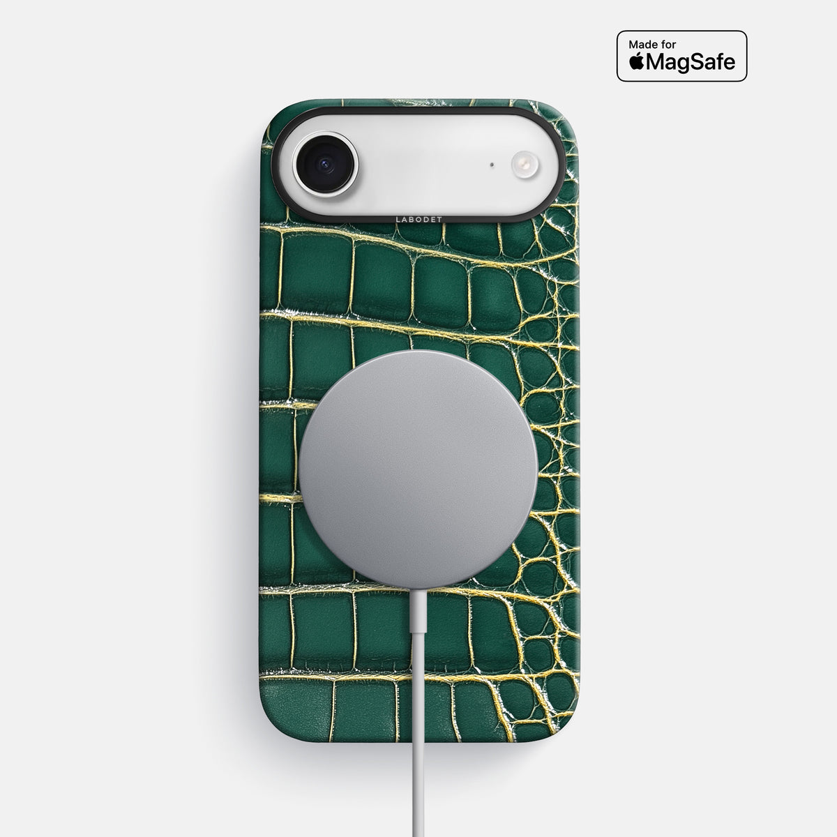 Classic Case For iPhone 17 Air In Patina Alligator -5 | Cambridge-Black